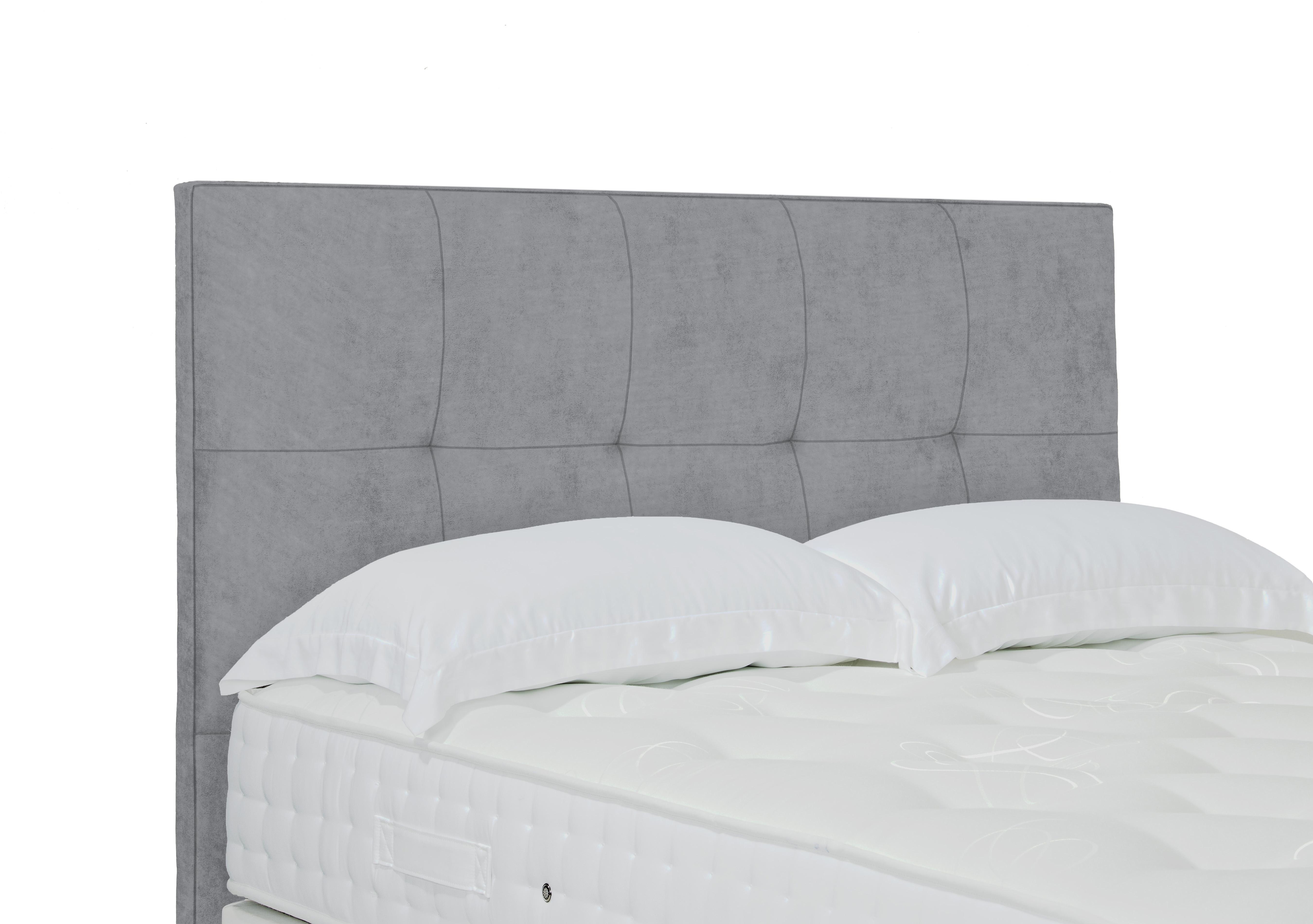 Artisan Collection Stratton Standard Floor Standing Headboard in Aston Silver on Furniture Village
