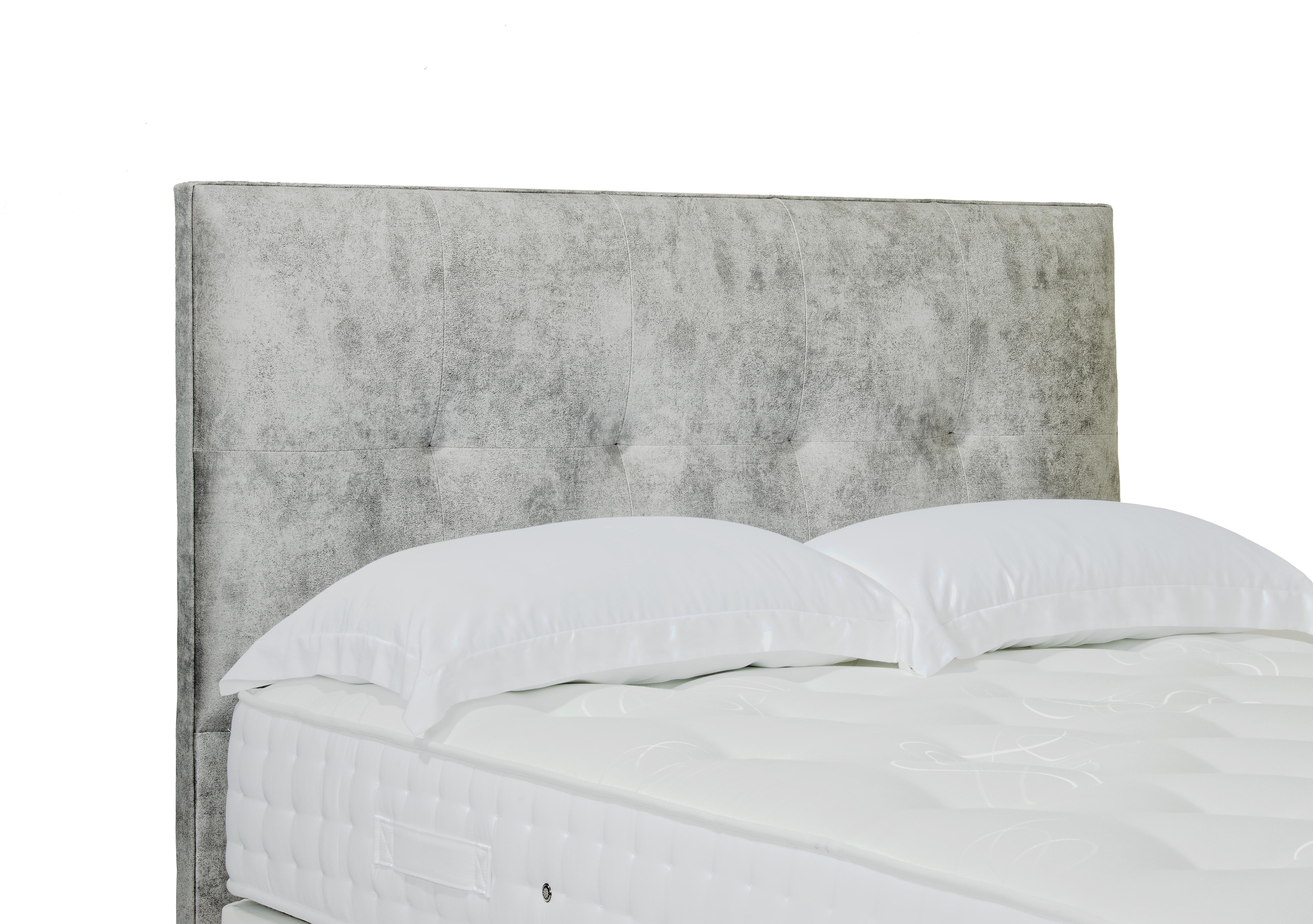 Artisan Collection Stratton Standard Floor Standing Headboard in Daytona Silver on Furniture Village