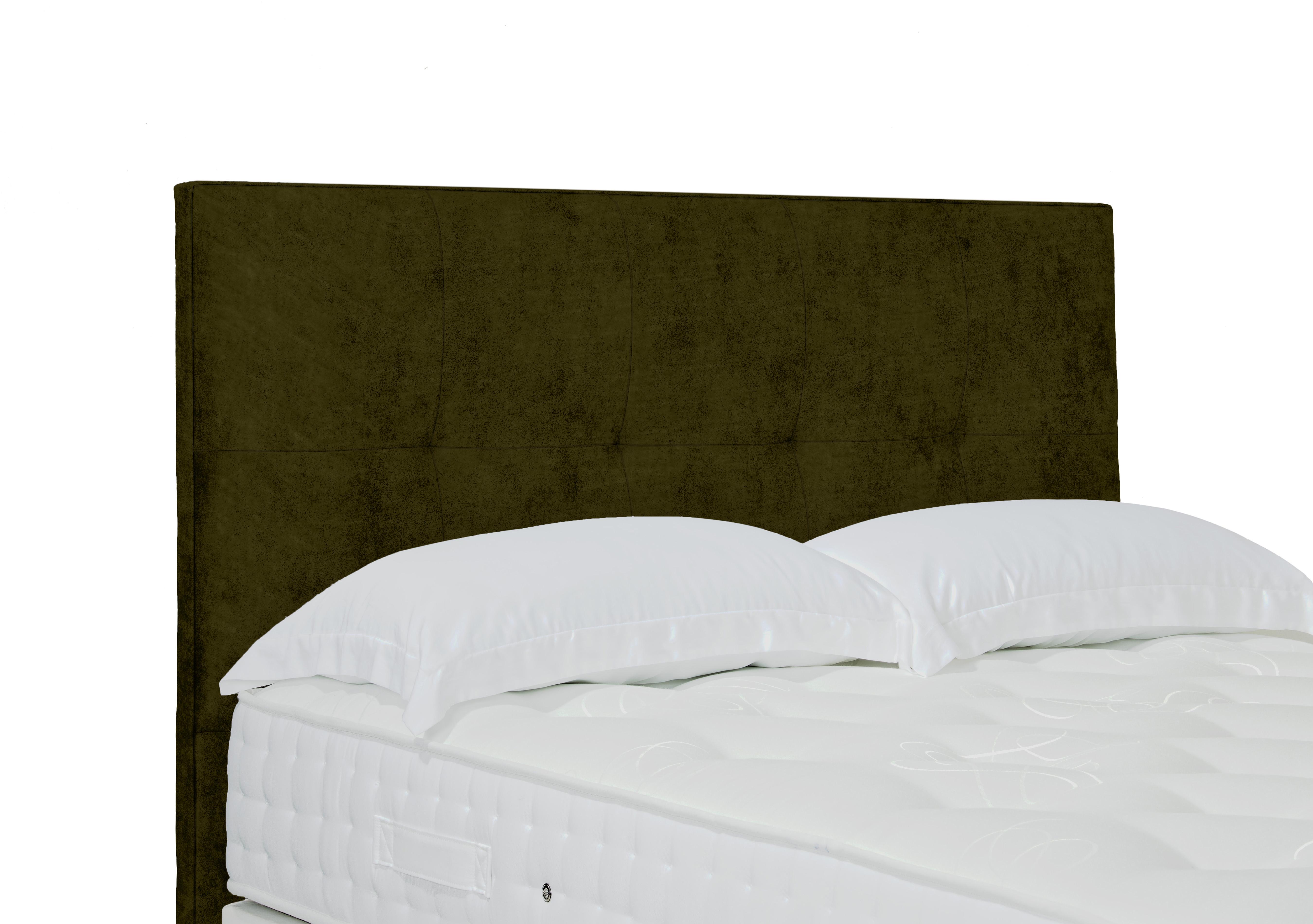 Artisan Collection Stratton Standard Floor Standing Headboard in Milan Khaki on Furniture Village