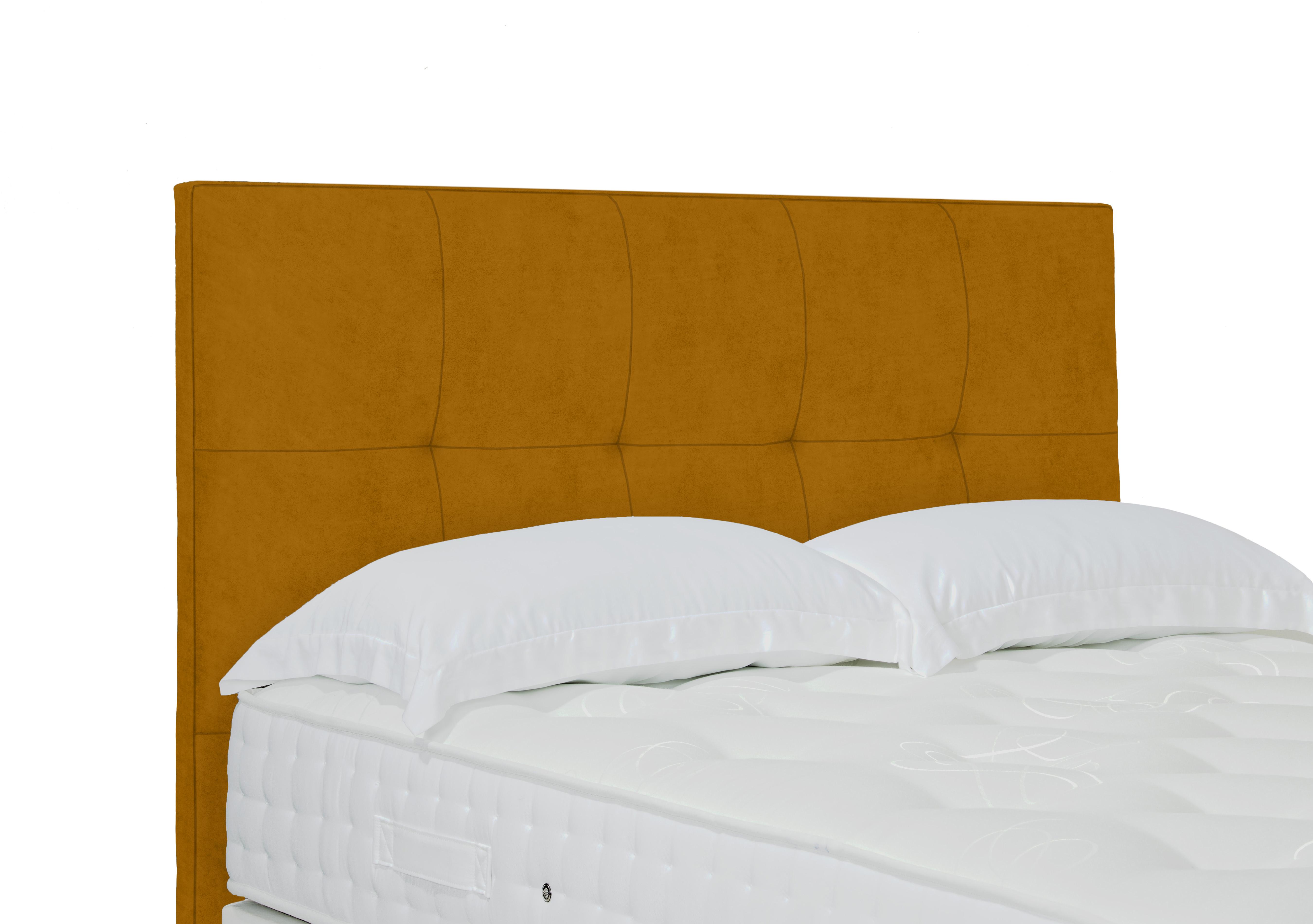 Stratton Standard Floor Standing Headboard in Plush Corn on Furniture Village