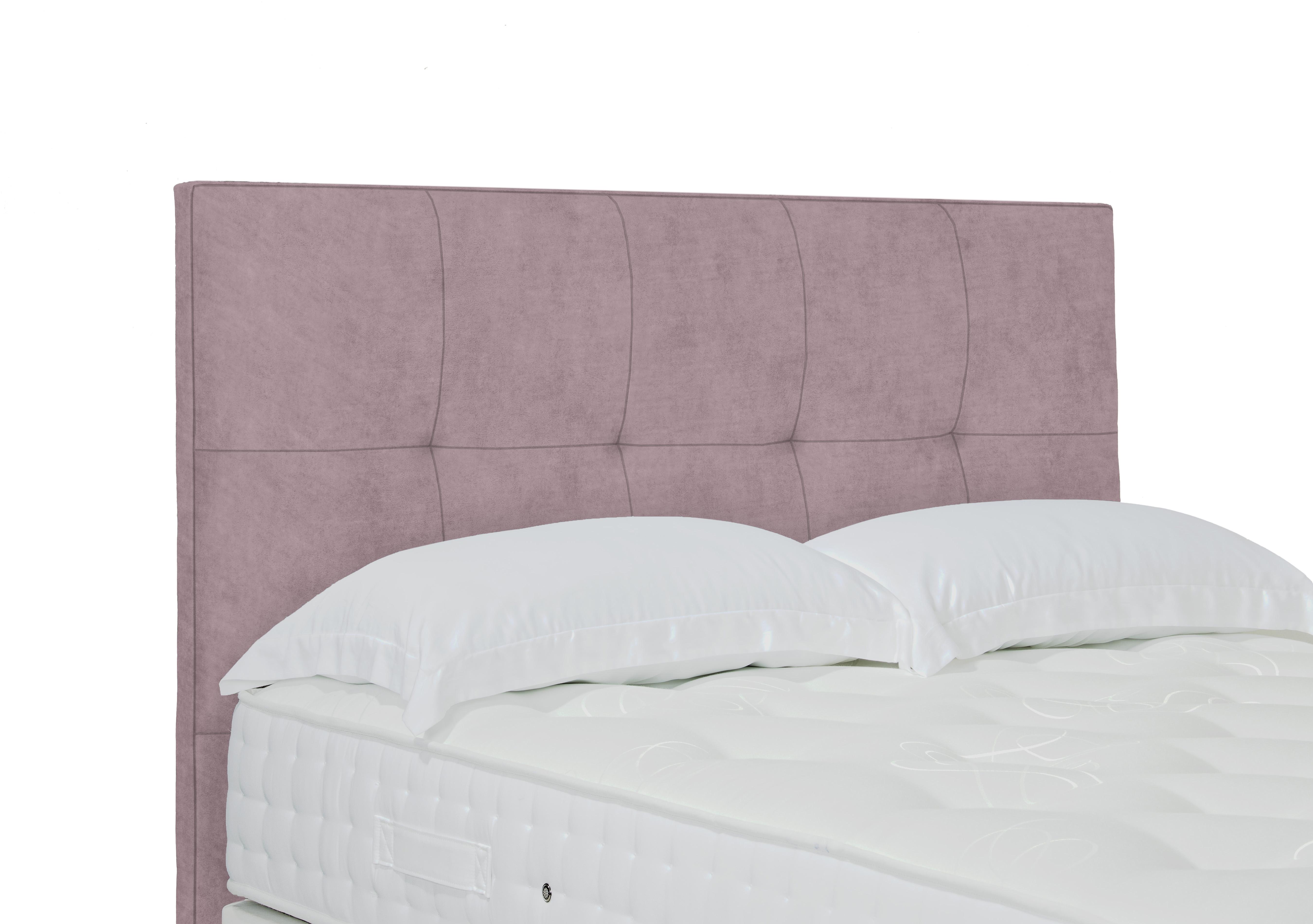 Stratton Standard Floor Standing Headboard in Plush Lilac on Furniture Village