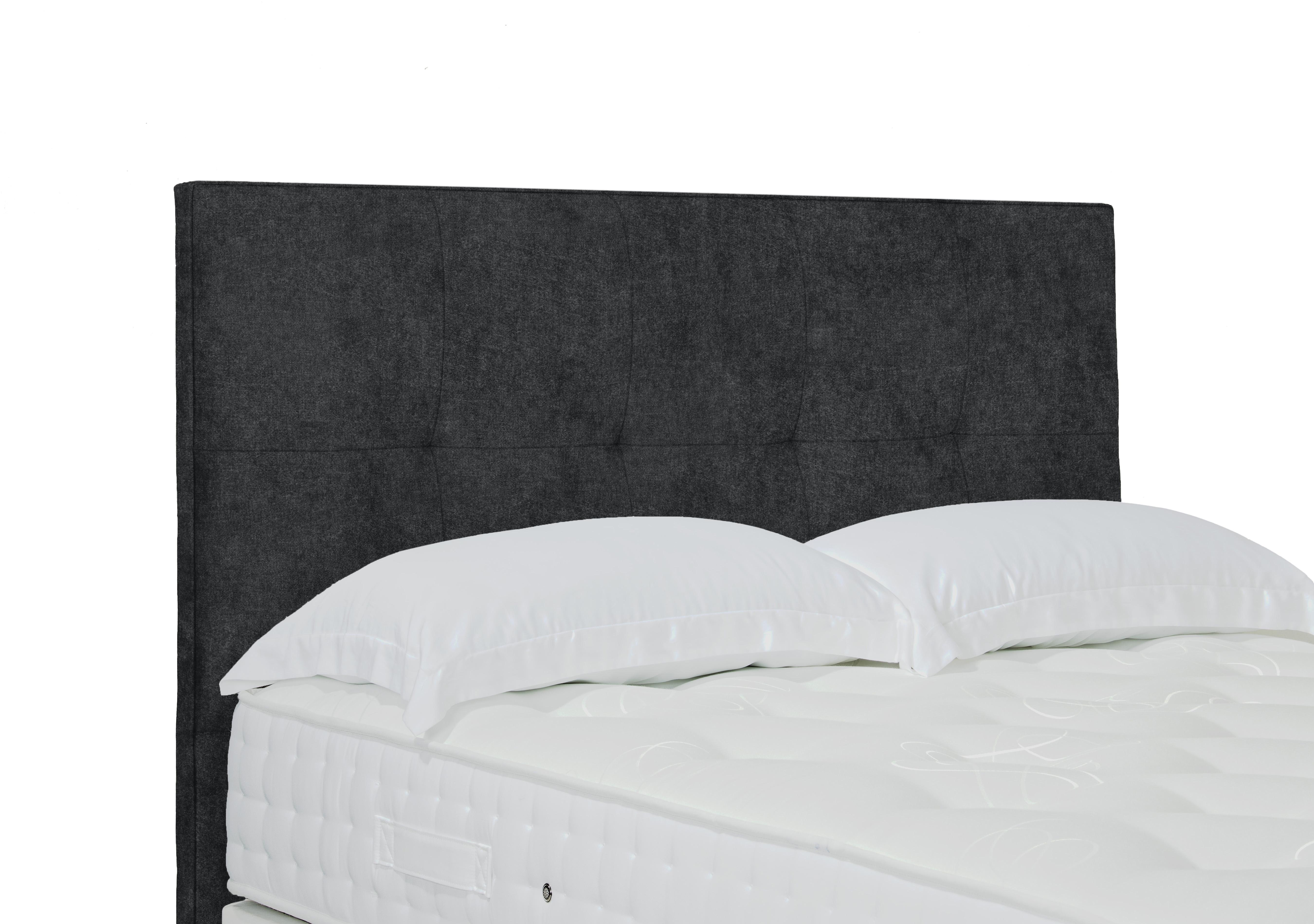 Artisan Collection Stratton Standard Floor Standing Headboard in Tweed Charcoal on Furniture Village