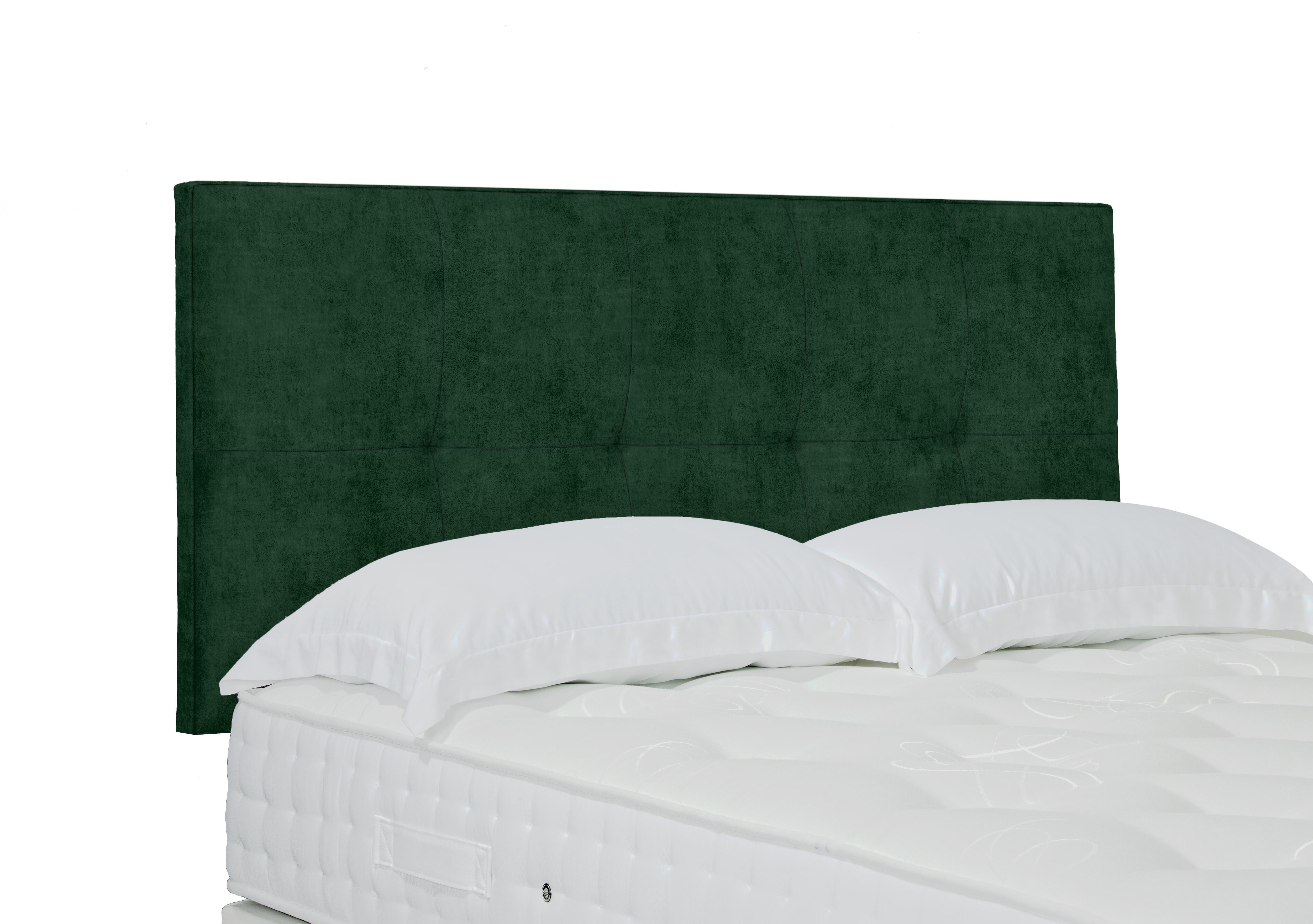 Stratton Standard Strutted Headboard in 502 Tormaline Green on Furniture Village