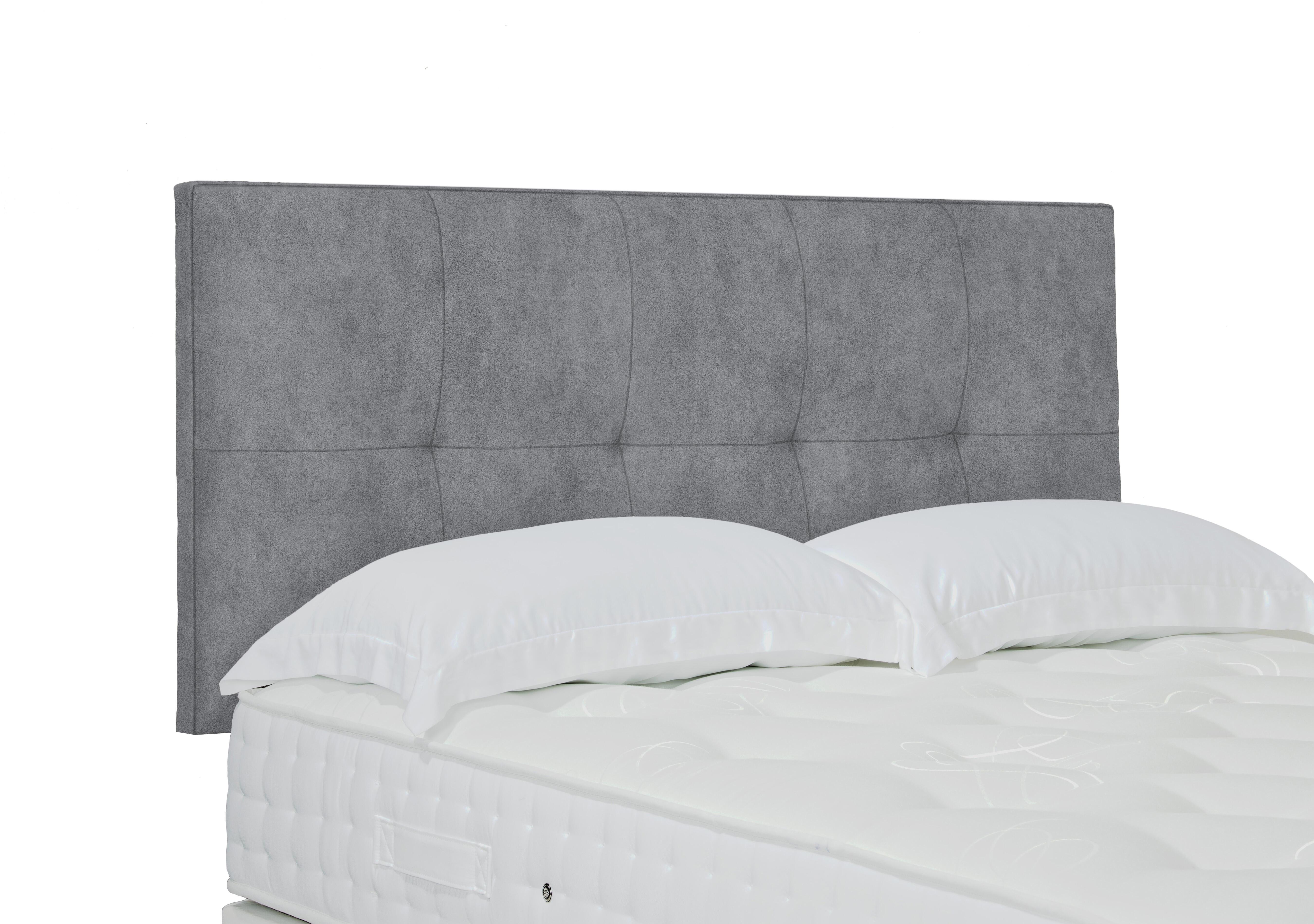 Artisan Collection Stratton Standard Strutted Headboard in 806 Simply Zinc on Furniture Village