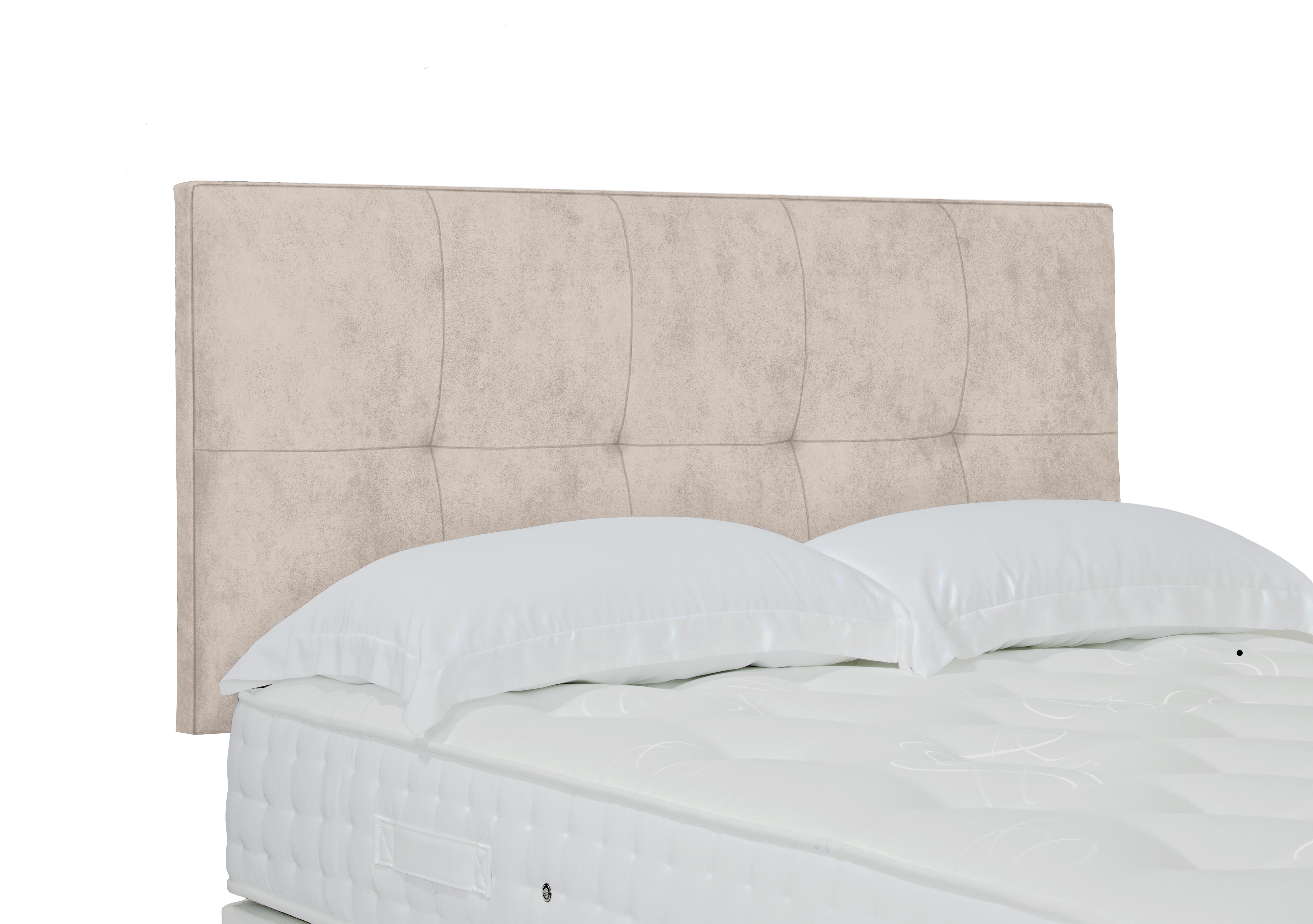 Stratton Standard Strutted Headboard in 901 Sandstone Pearl on Furniture Village