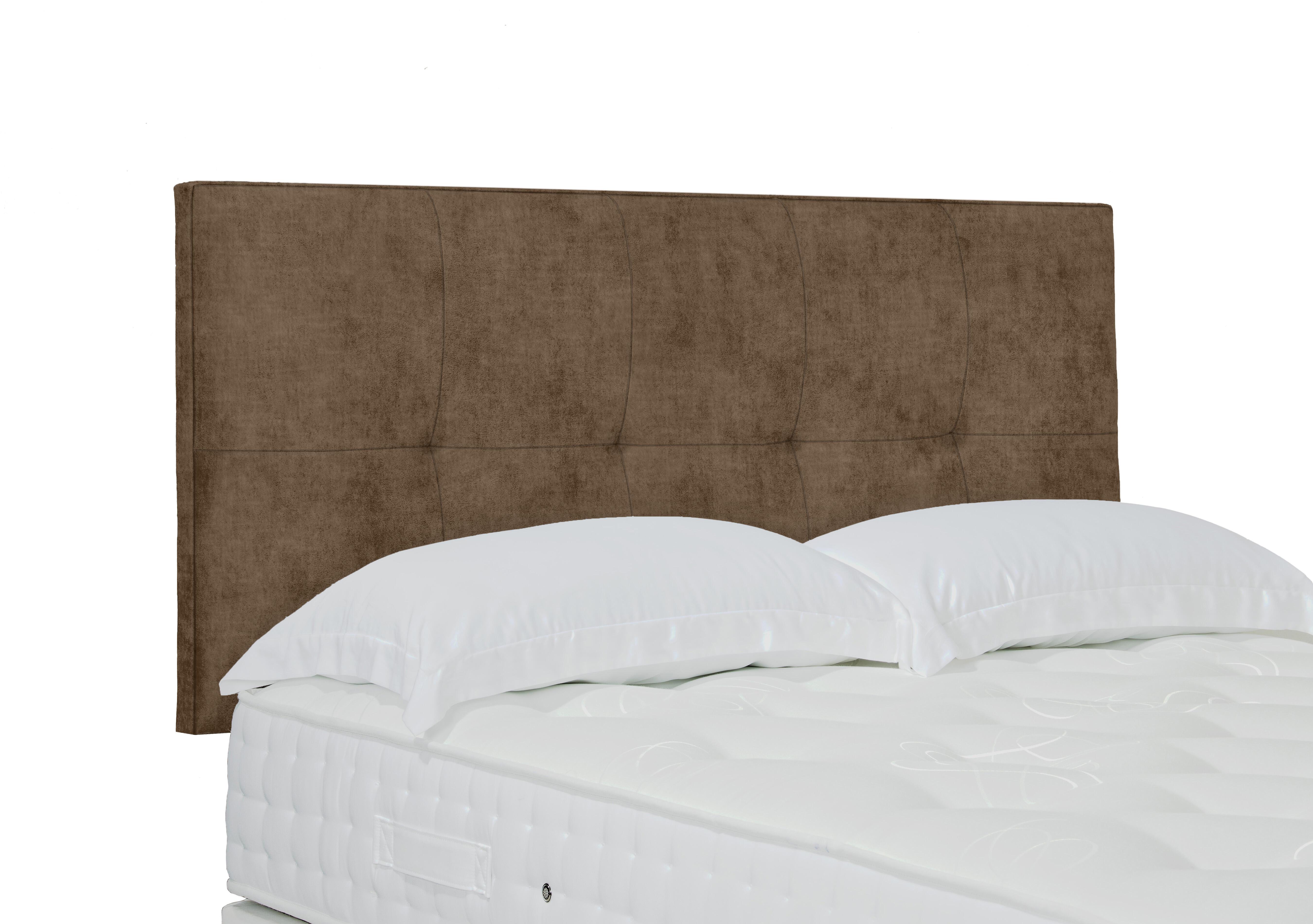 Stratton Standard Strutted Headboard in Lace Caramel on Furniture Village