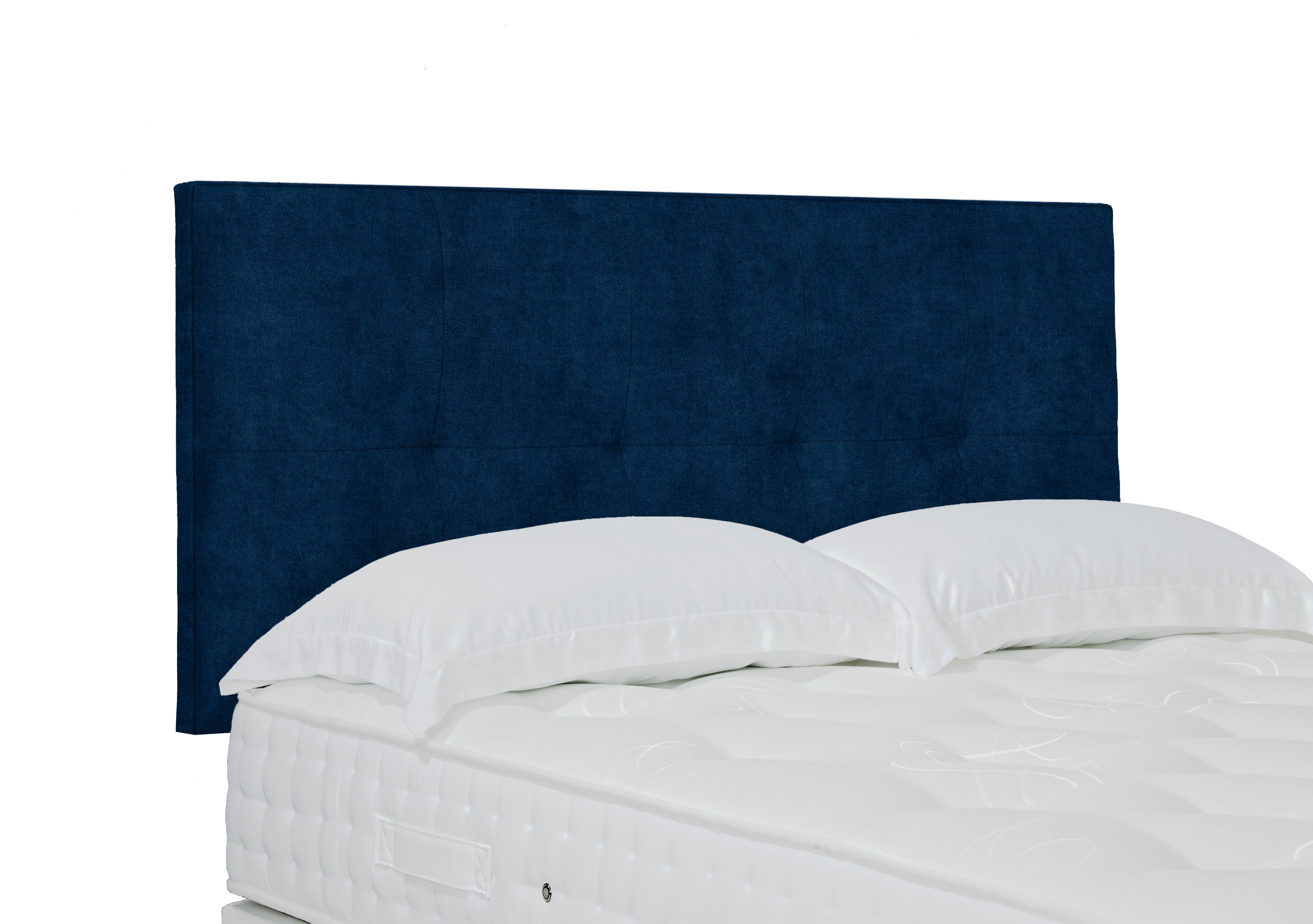 Artisan Collection Stratton Standard Strutted Headboard in Plain Sapphire on Furniture Village