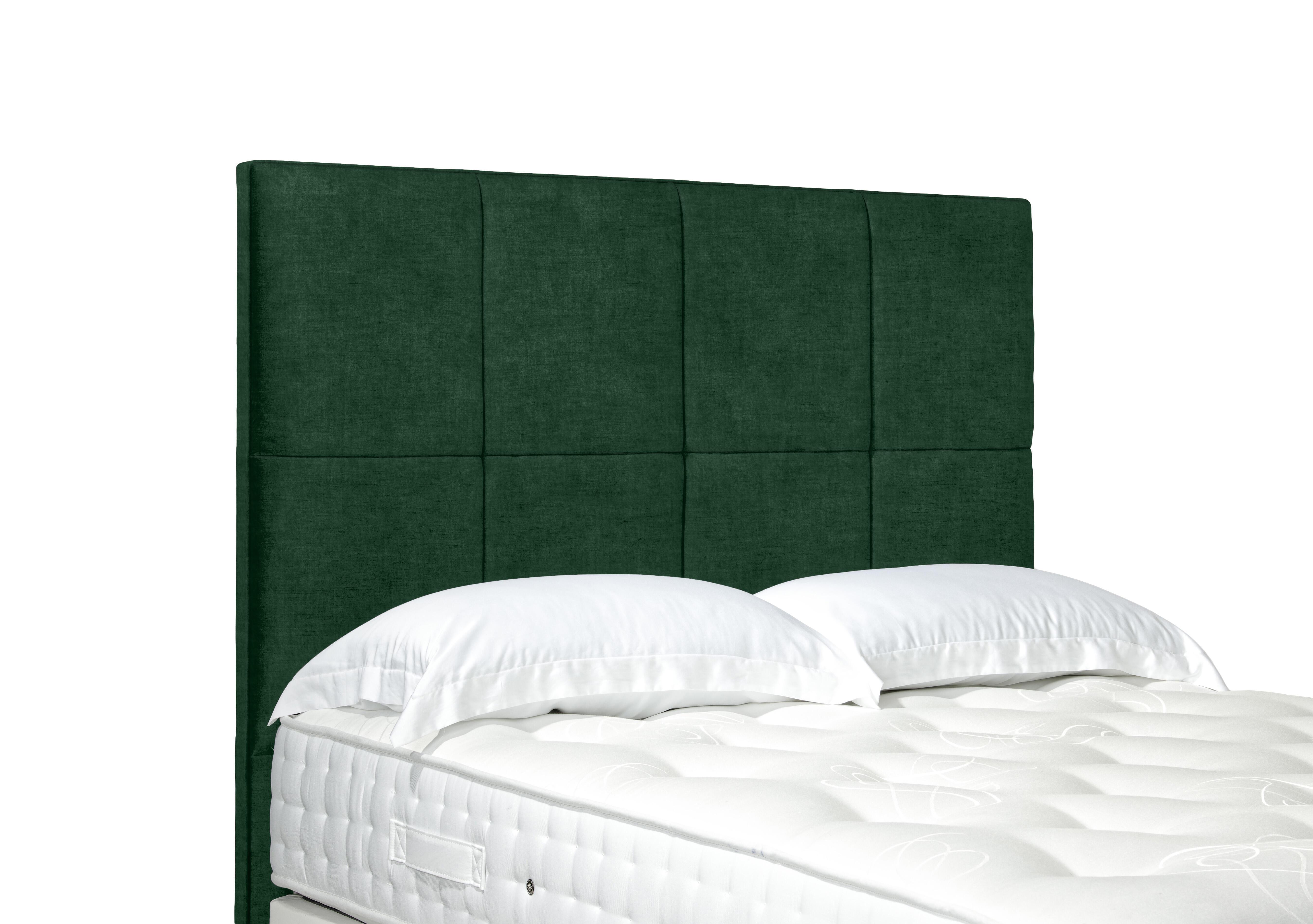 Titan High Floor Standing Headboard in 502 Tormaline Green on Furniture Village