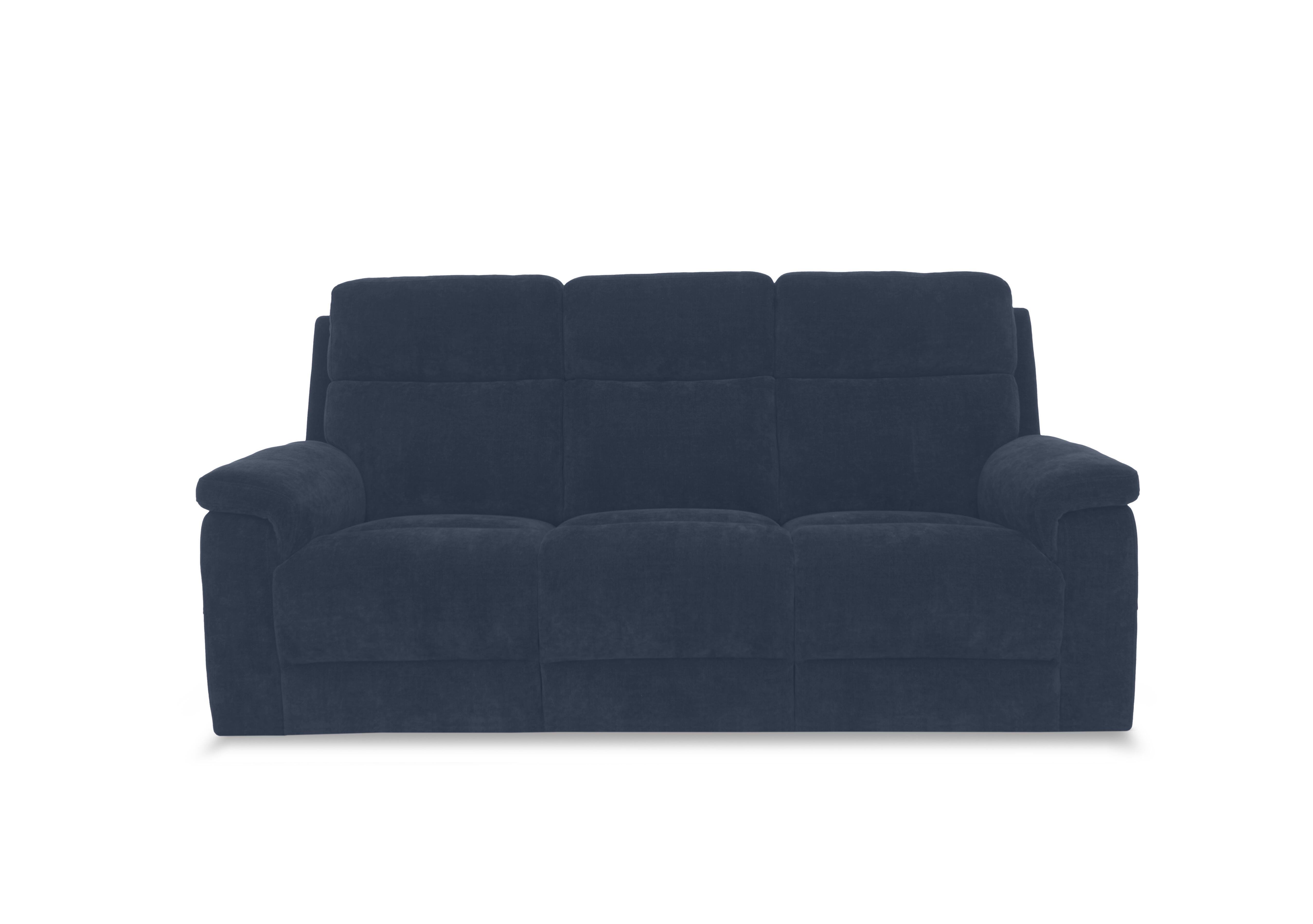 Raven Fabric 3 Seater Sofa in Bella Navy 43330 on Furniture Village