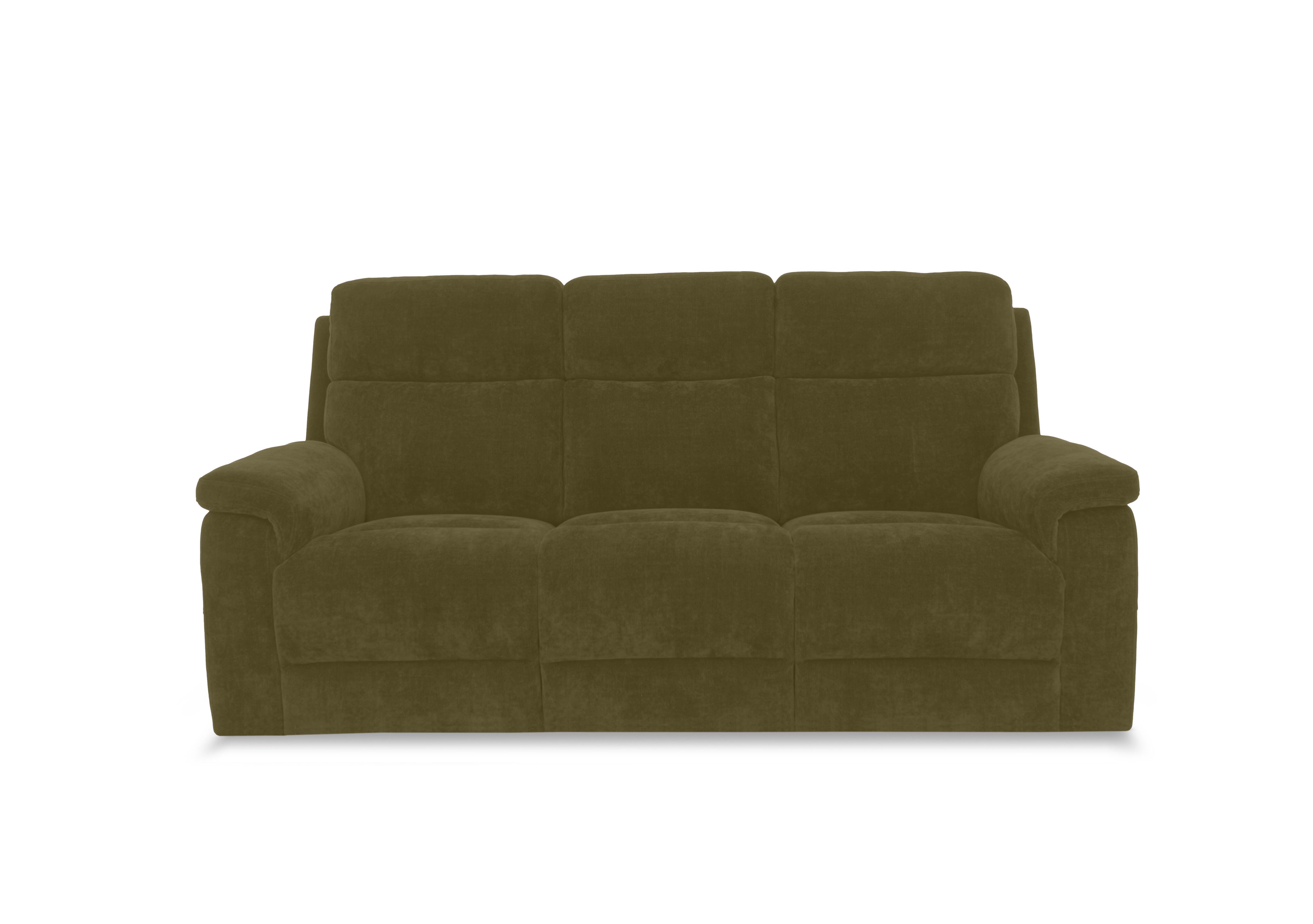 Raven Fabric 3 Seater Sofa in Manhattan Olive Green 58006 on Furniture Village