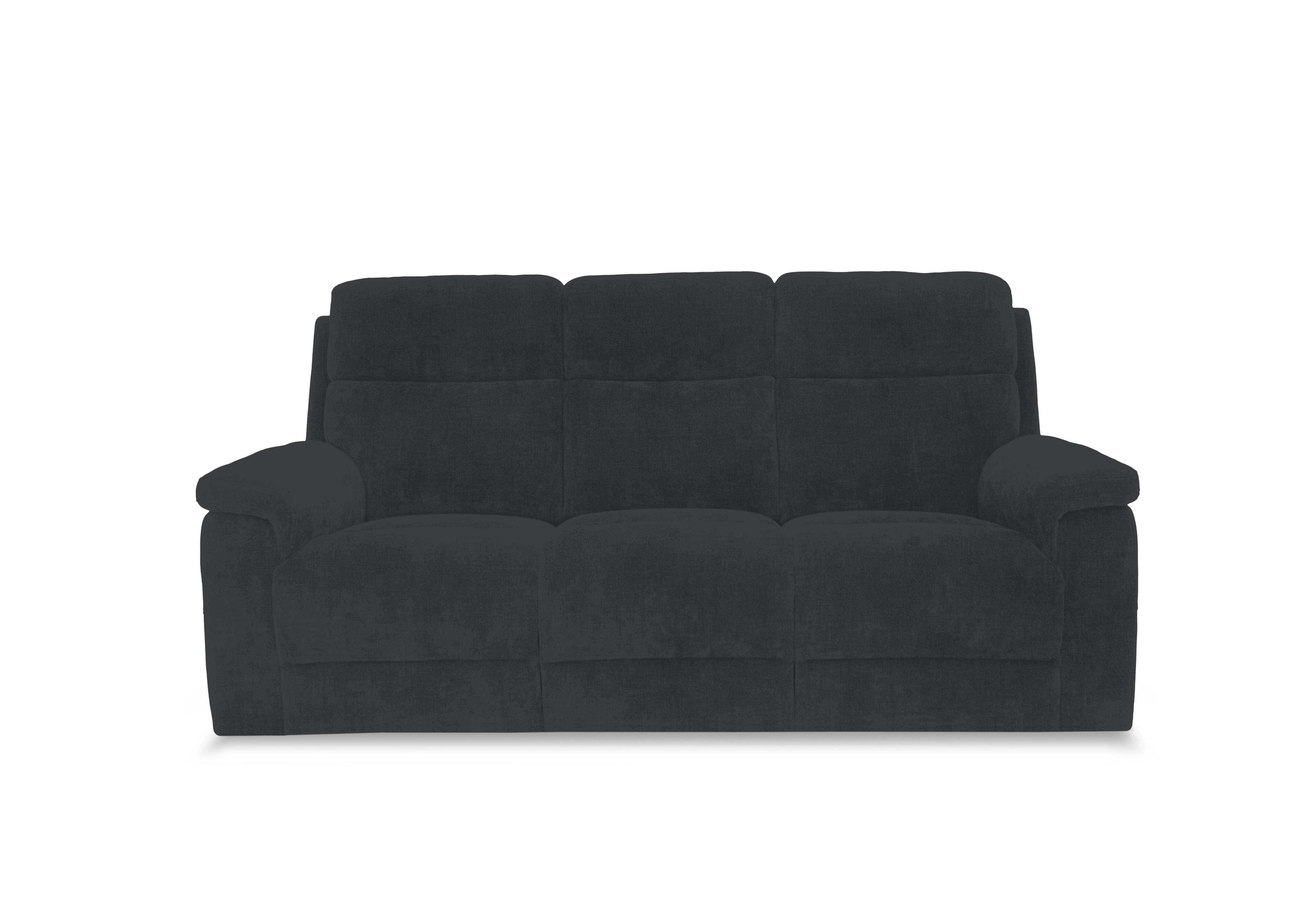 Raven Fabric 3 Seater Sofa in Opulence Charcoal 51002 on Furniture Village