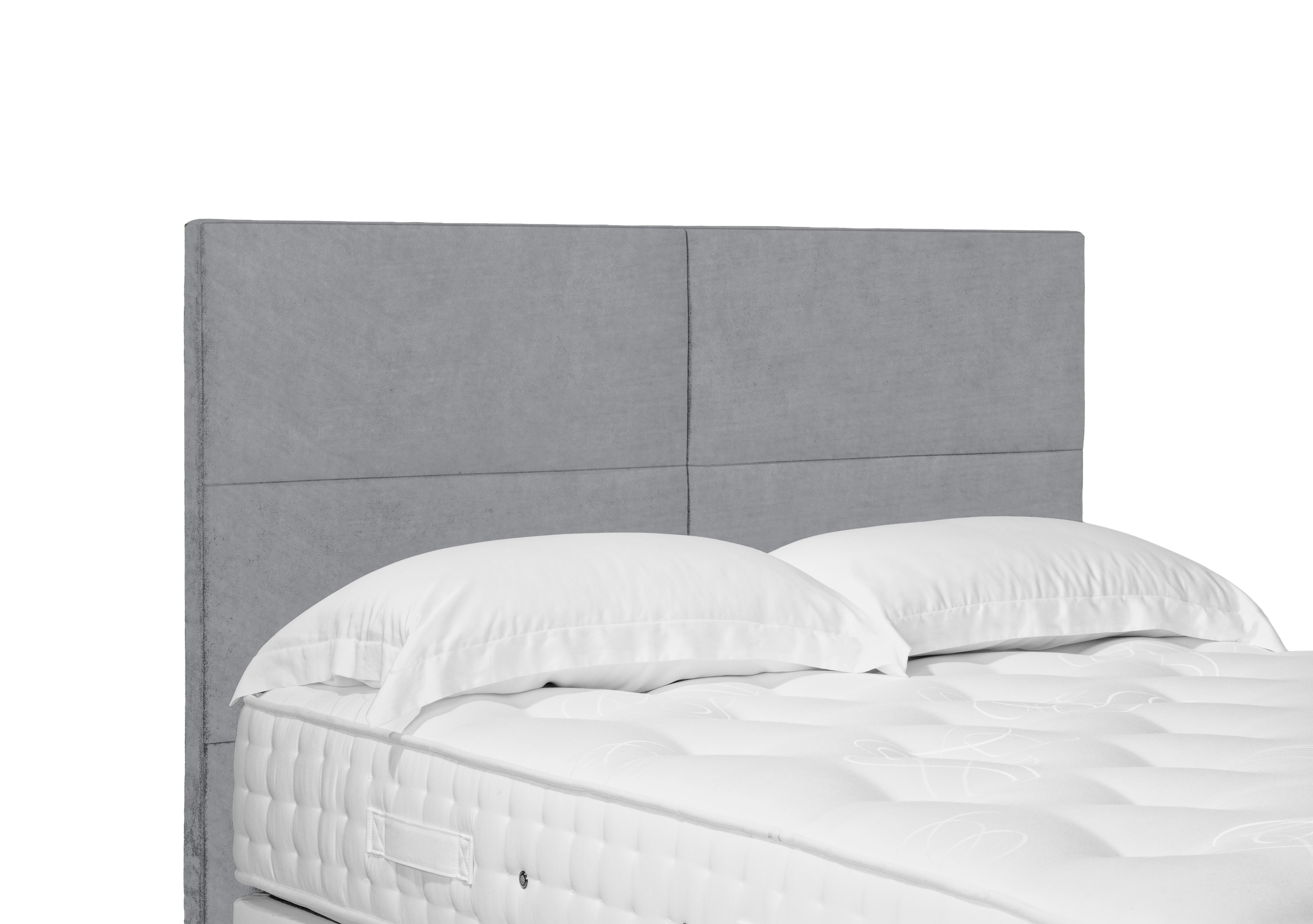 Sakura Standard Floor Standing Headboard in Aston Silver on Furniture Village