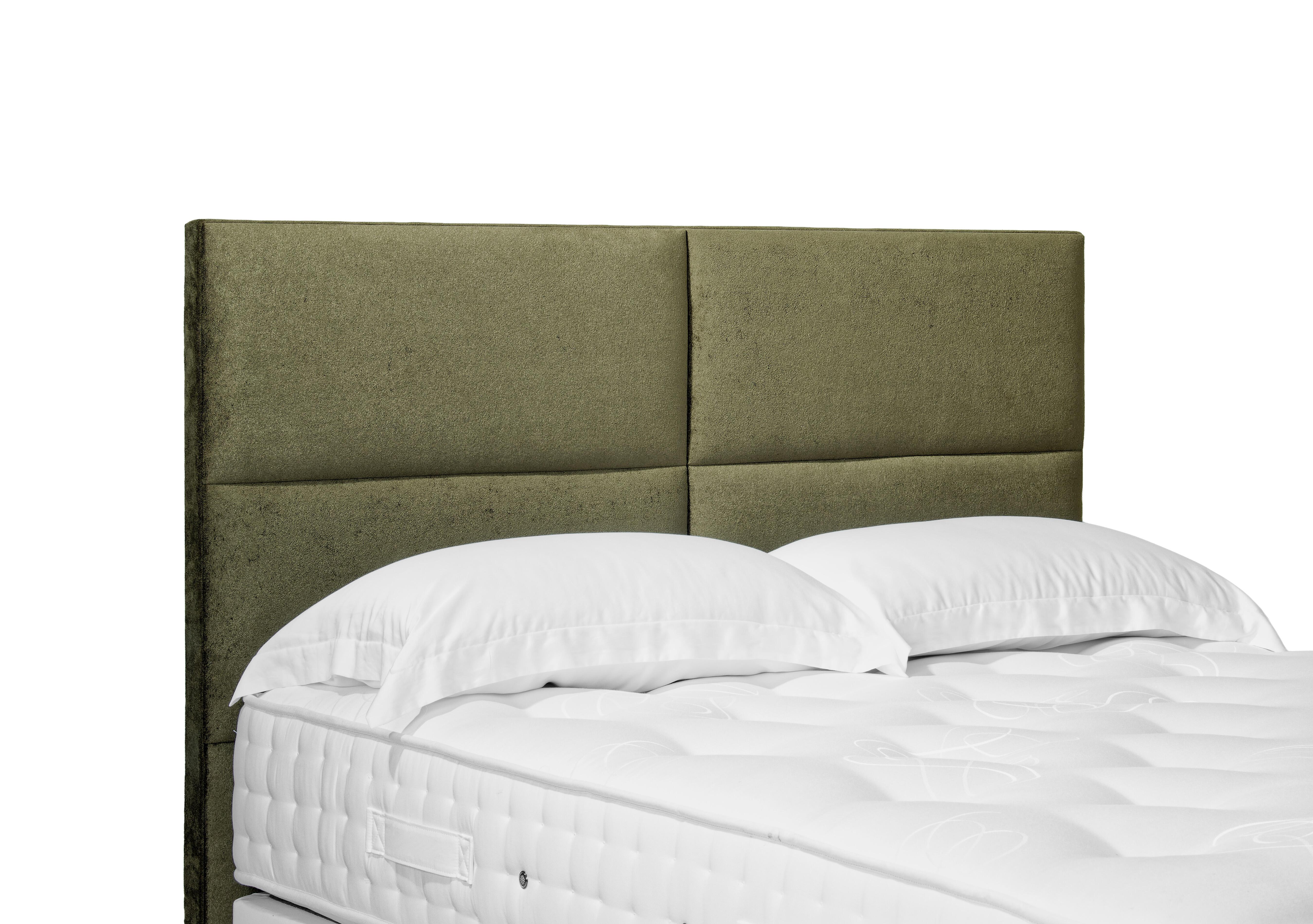 Sakura Standard Floor Standing Headboard in Milan Khaki on Furniture Village