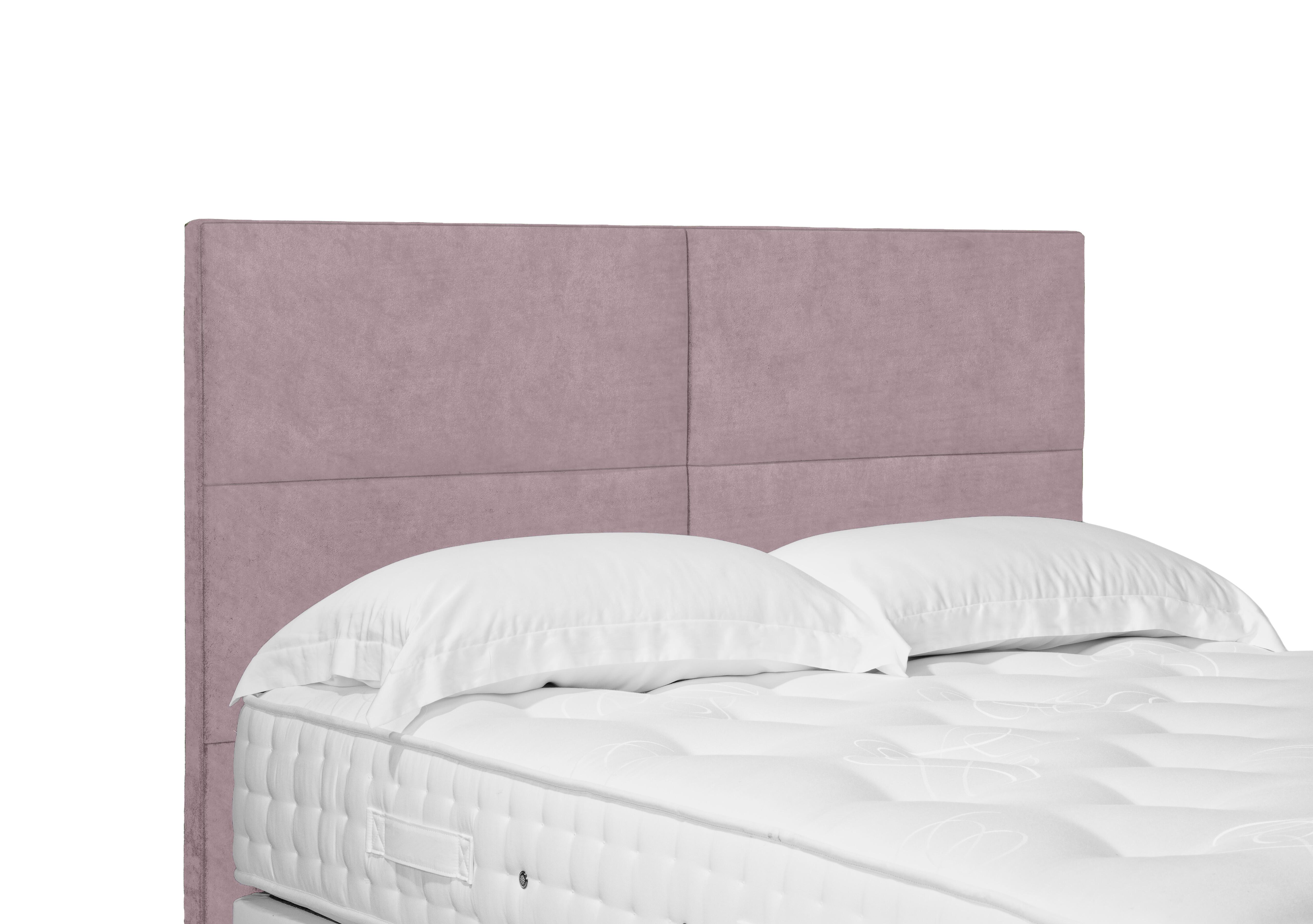 Sakura Standard Floor Standing Headboard in Plush Lilac on Furniture Village