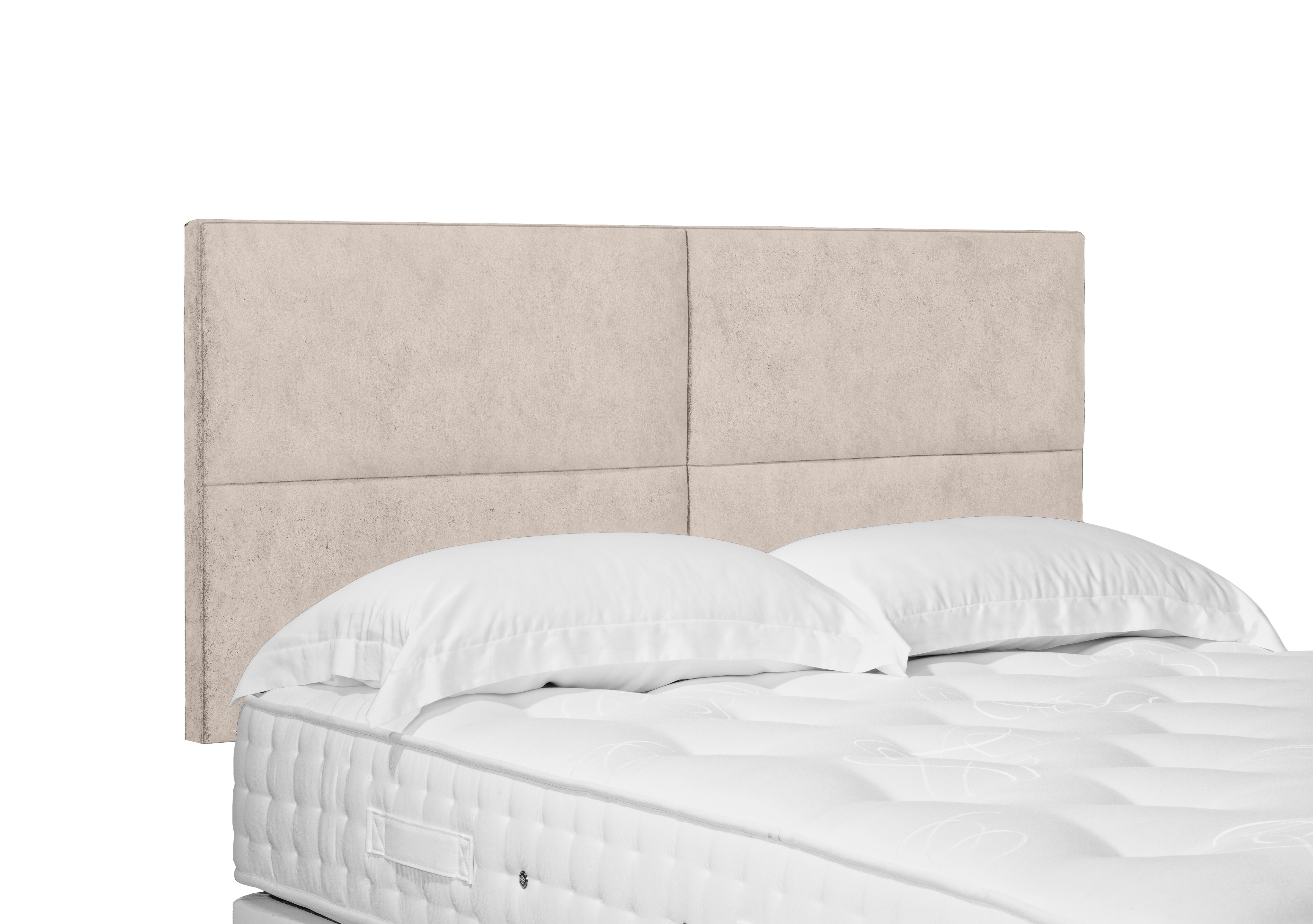 Artisan Collection Sakura Standard Strutted Headboard in 901 Sandstone Pearl on Furniture Village