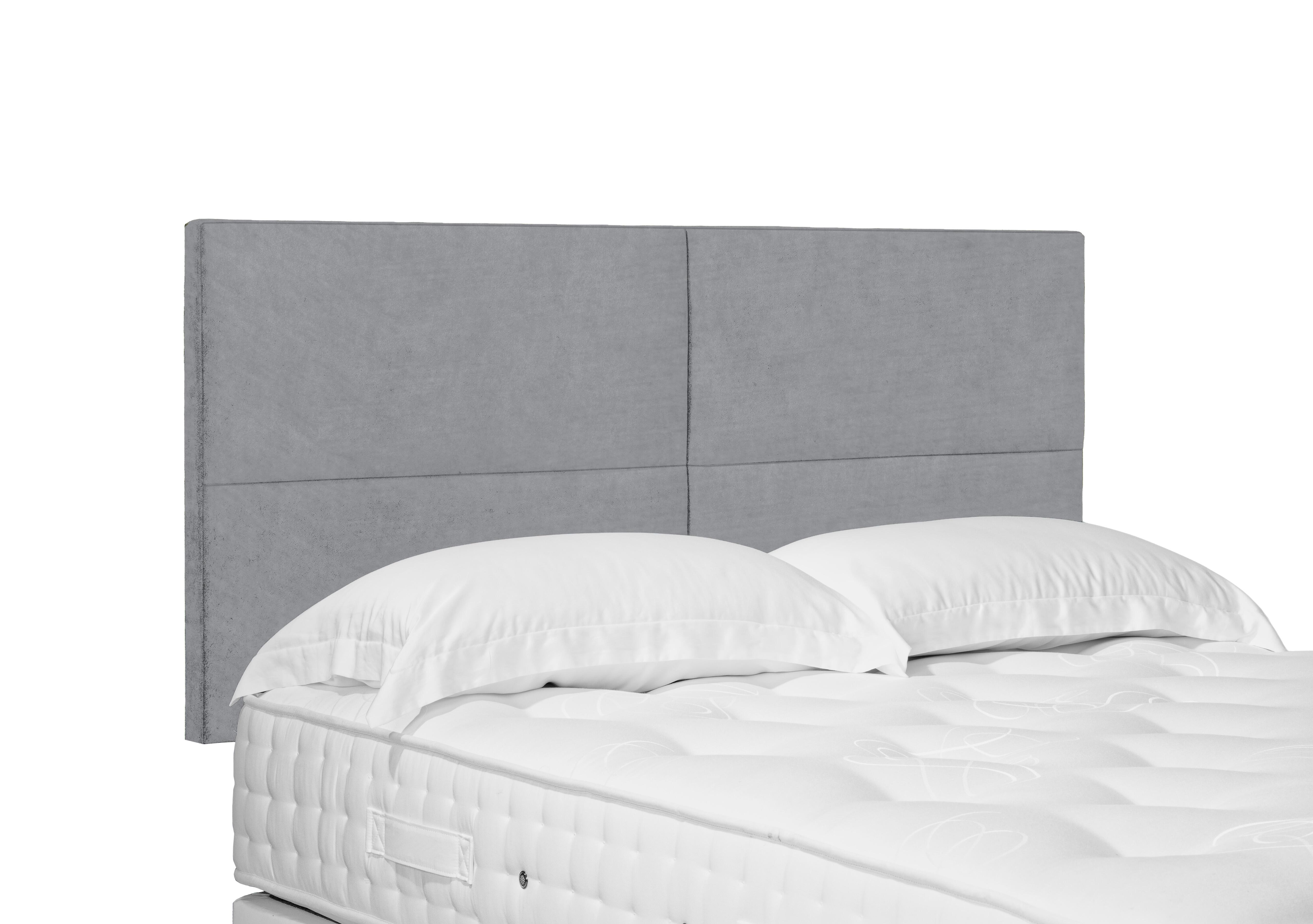 Sakura Standard Strutted Headboard in Aston Silver on Furniture Village