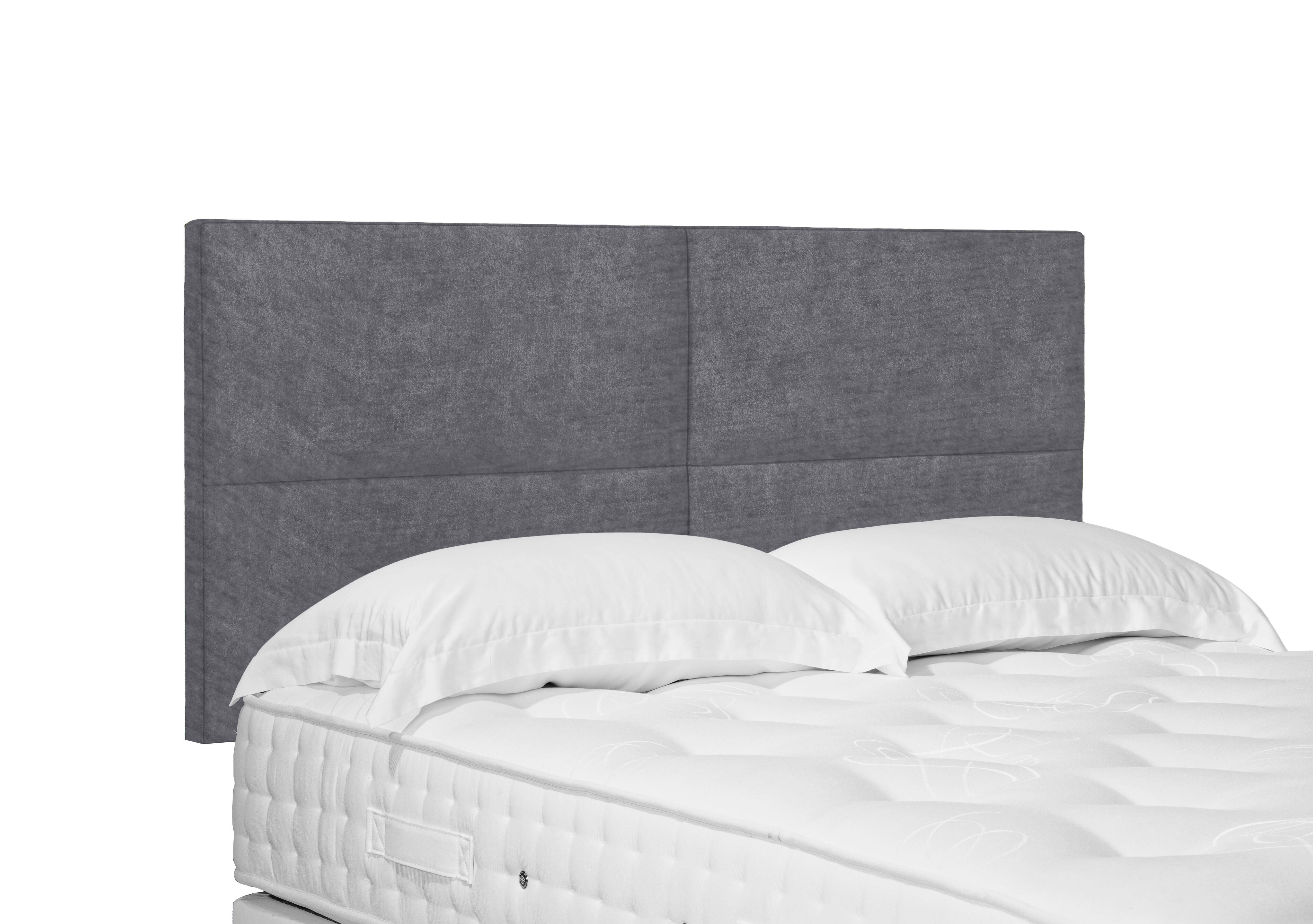 Artisan Collection Sakura Standard Strutted Headboard in Aston Steel on Furniture Village