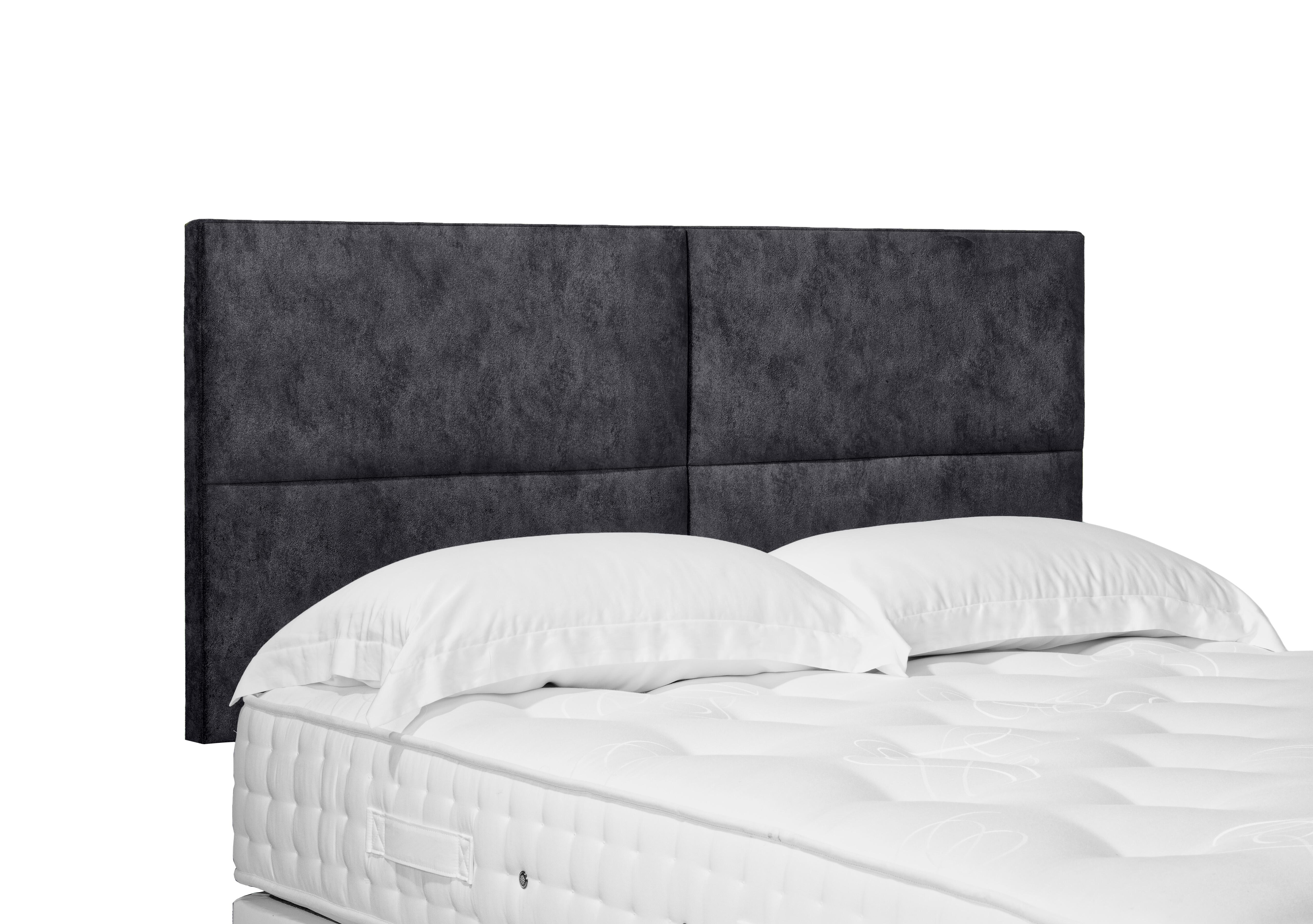 Artisan Collection Sakura Standard Strutted Headboard in Daytona Coal on Furniture Village
