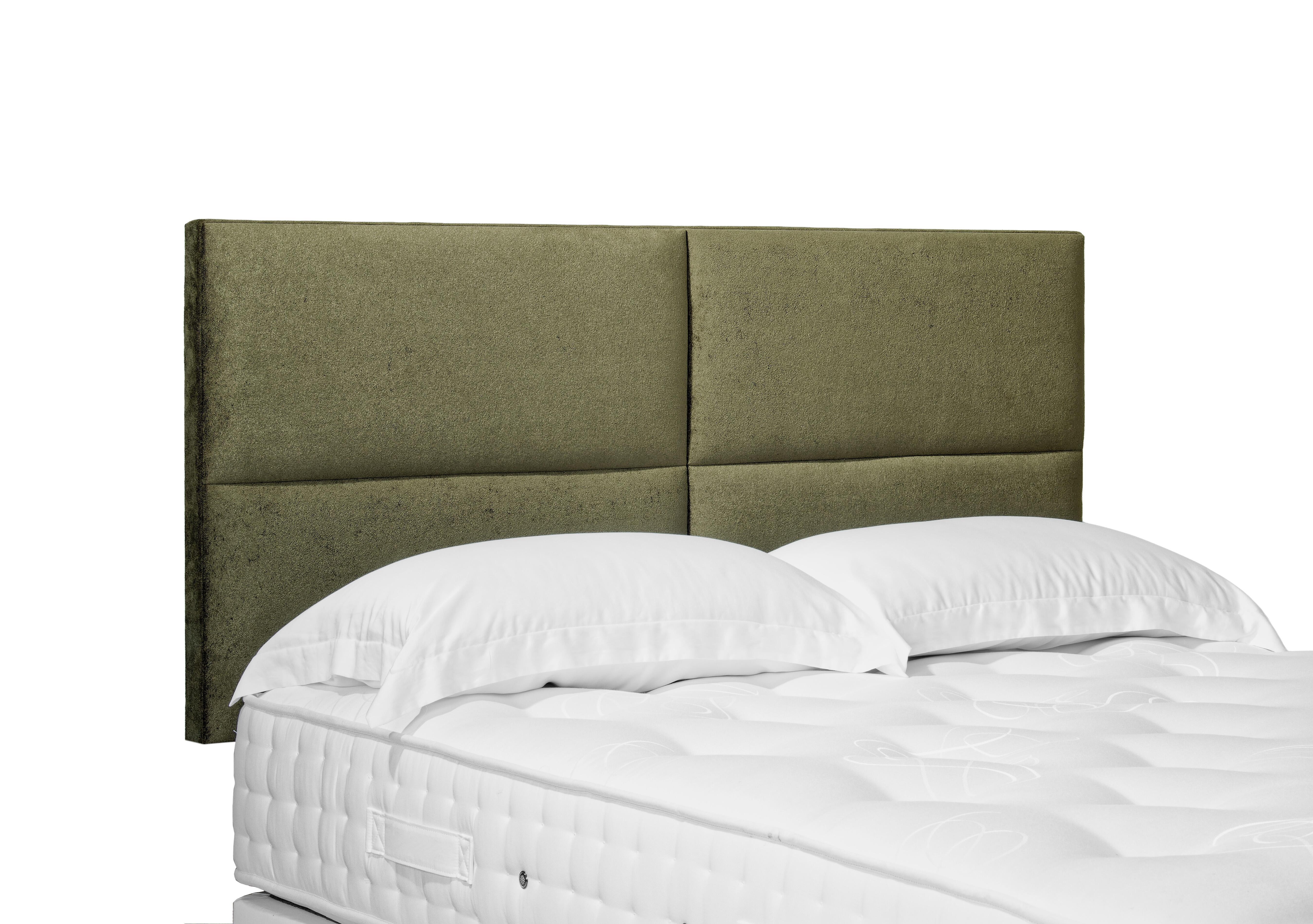 Sakura Standard Strutted Headboard in Milan Khaki on Furniture Village