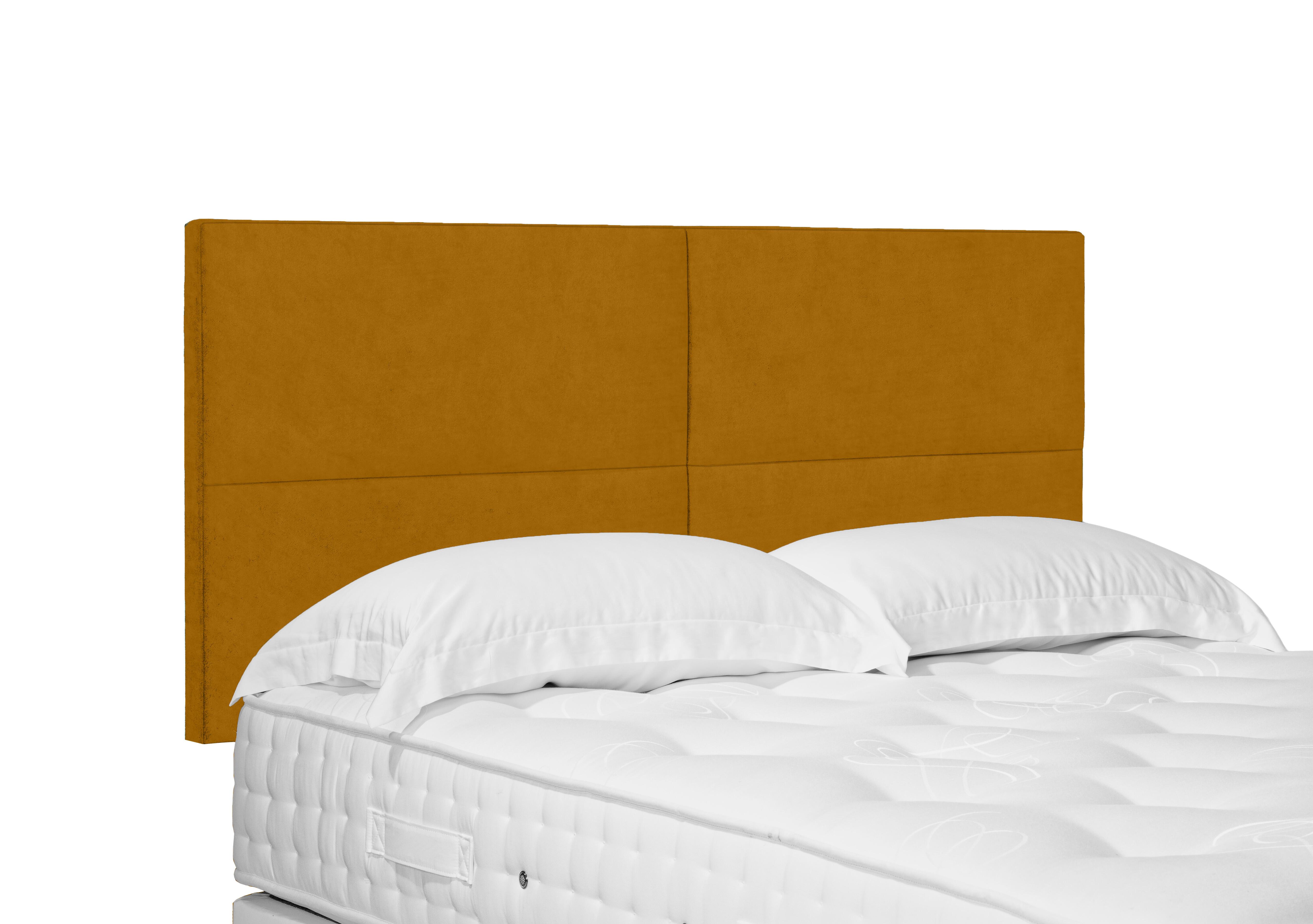 Sakura Standard Strutted Headboard in Plush Corn on Furniture Village