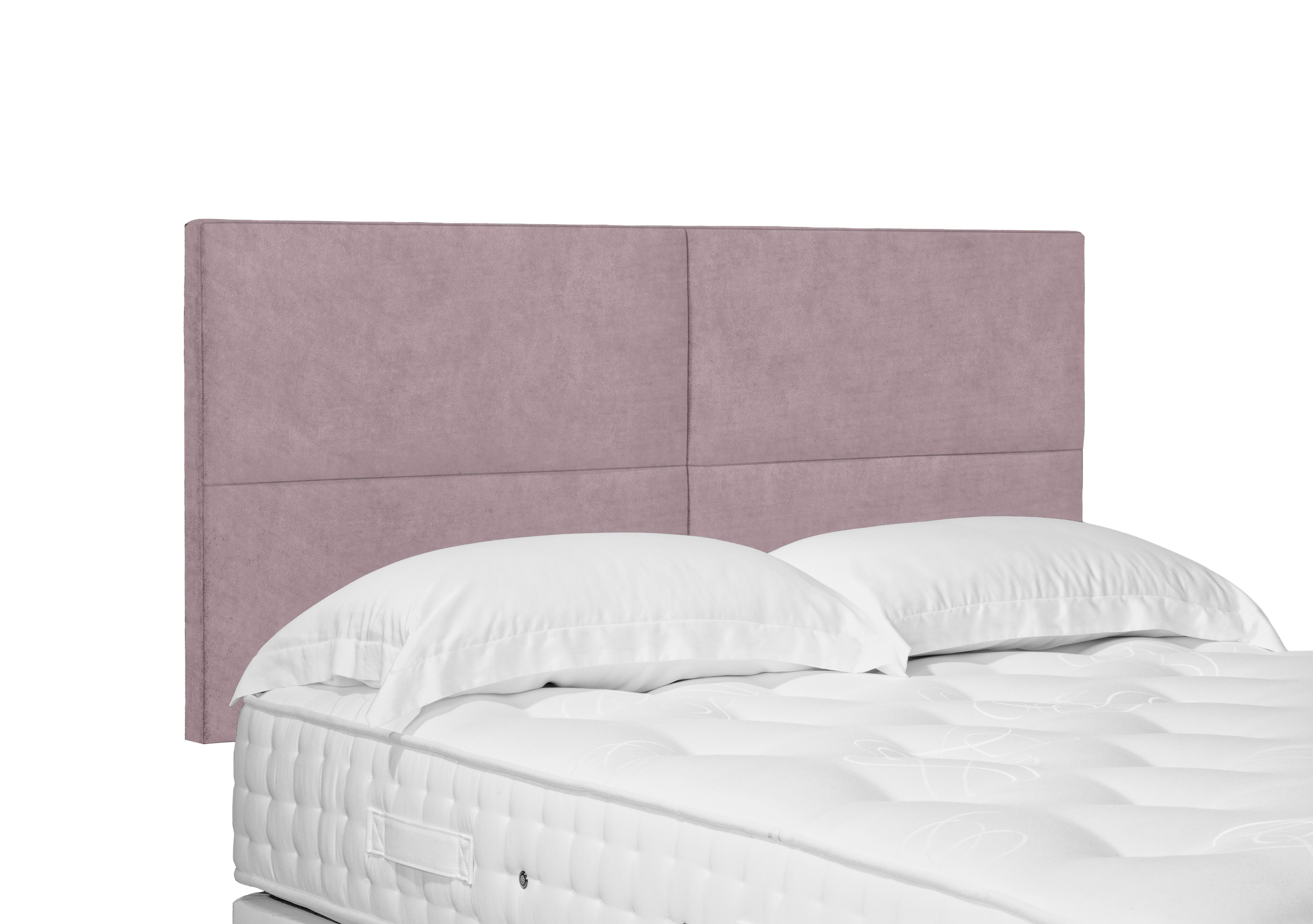Sakura Standard Strutted Headboard in Plush Lilac on Furniture Village