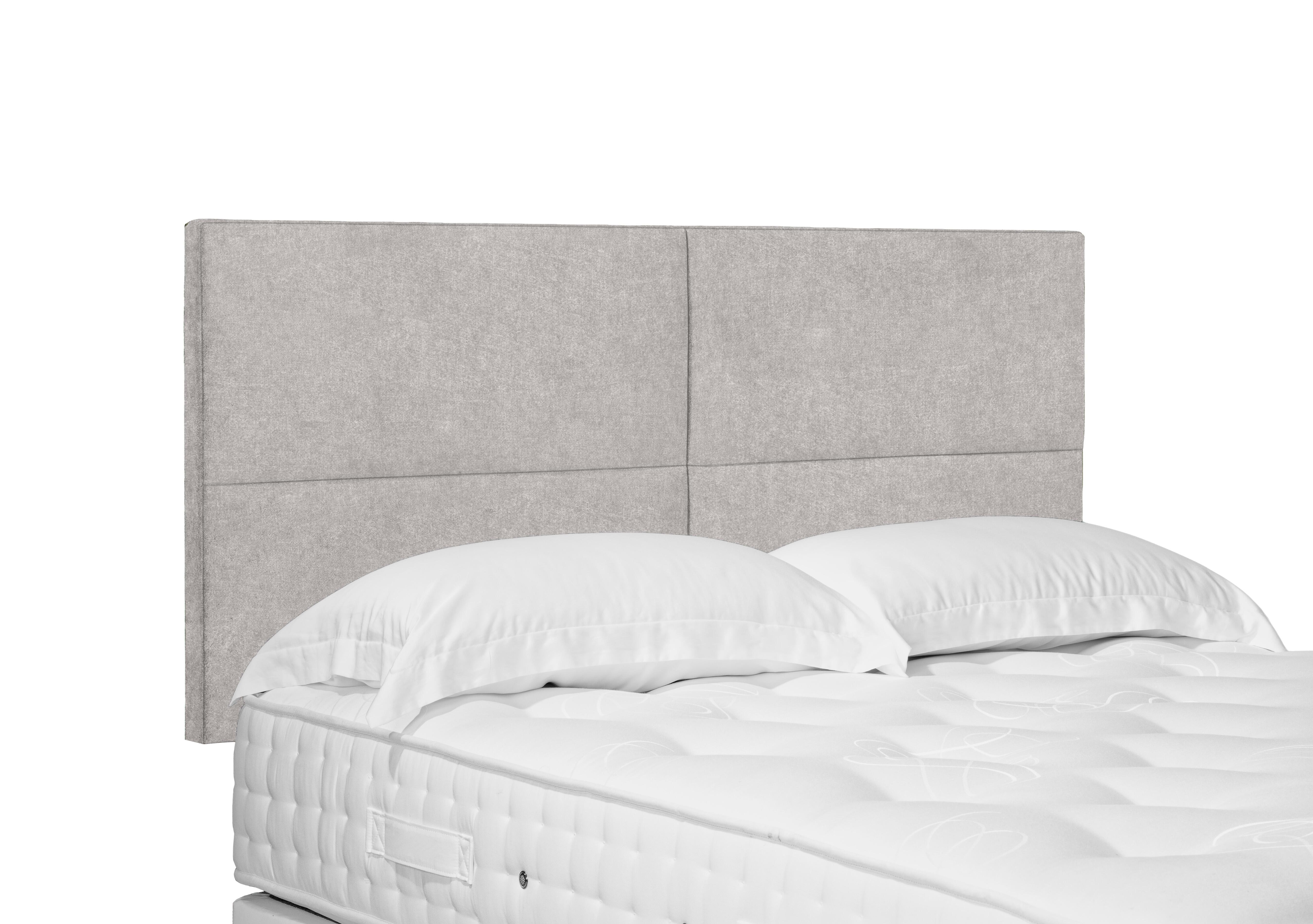 Artisan Collection Sakura Standard Strutted Headboard in Tweed Stone on Furniture Village