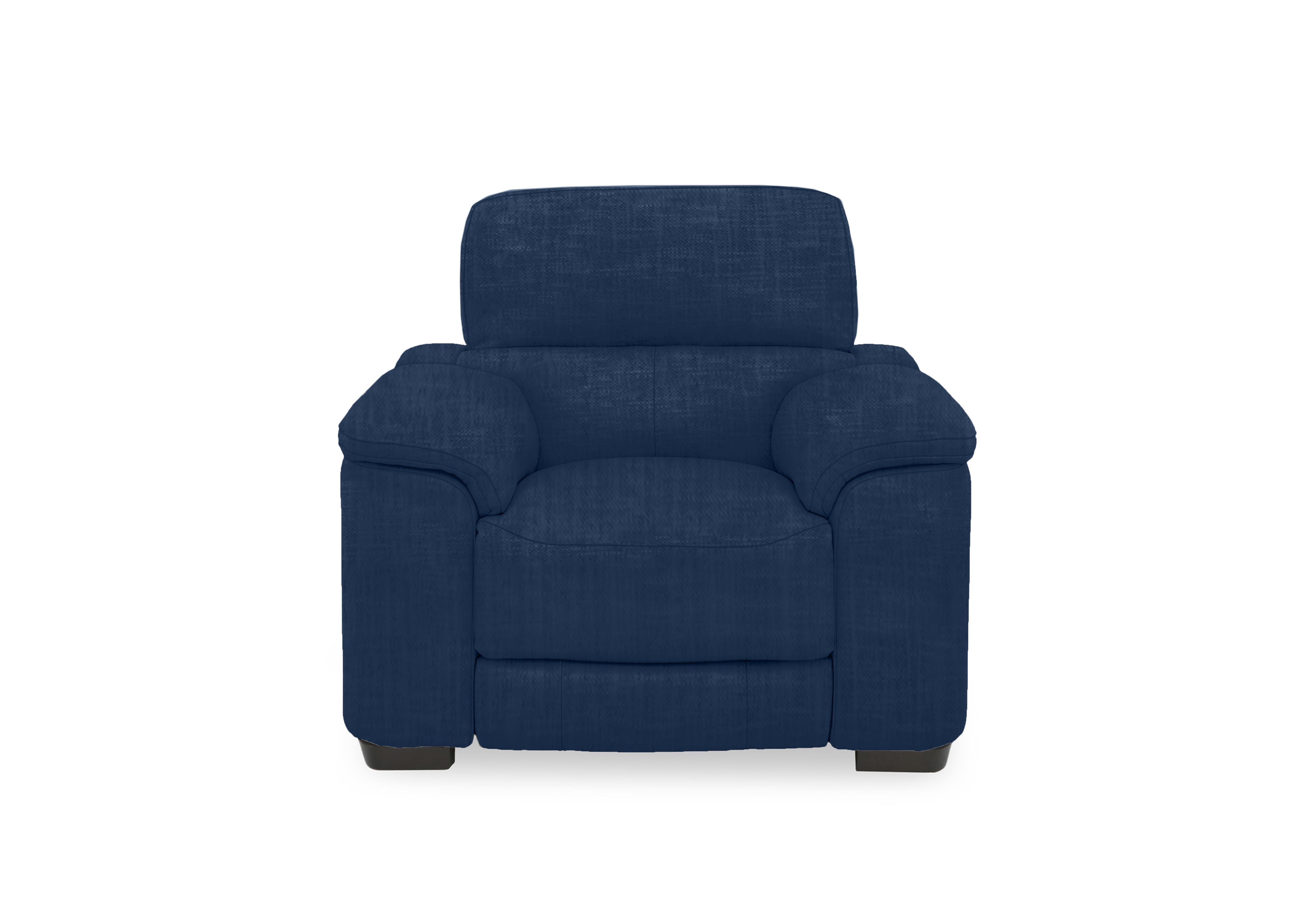 Nova Fabric Power Recliner Chair with Power Headrest in Fab-Can-R330 Steel Blue on Furniture Village
