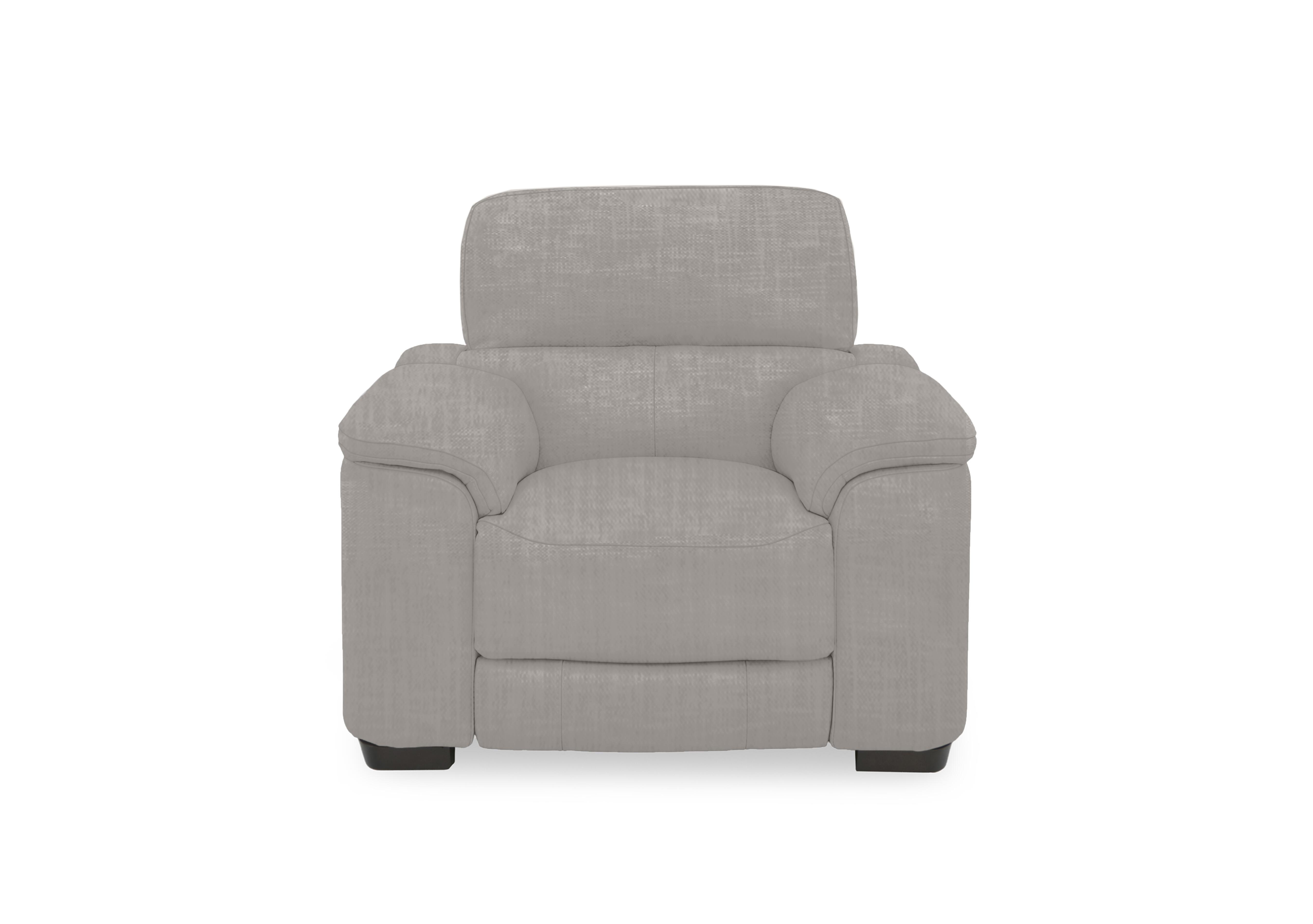 Nova Fabric Power Recliner Chair with Power Headrest in Fab-Can-R452 Grey Mist on Furniture Village