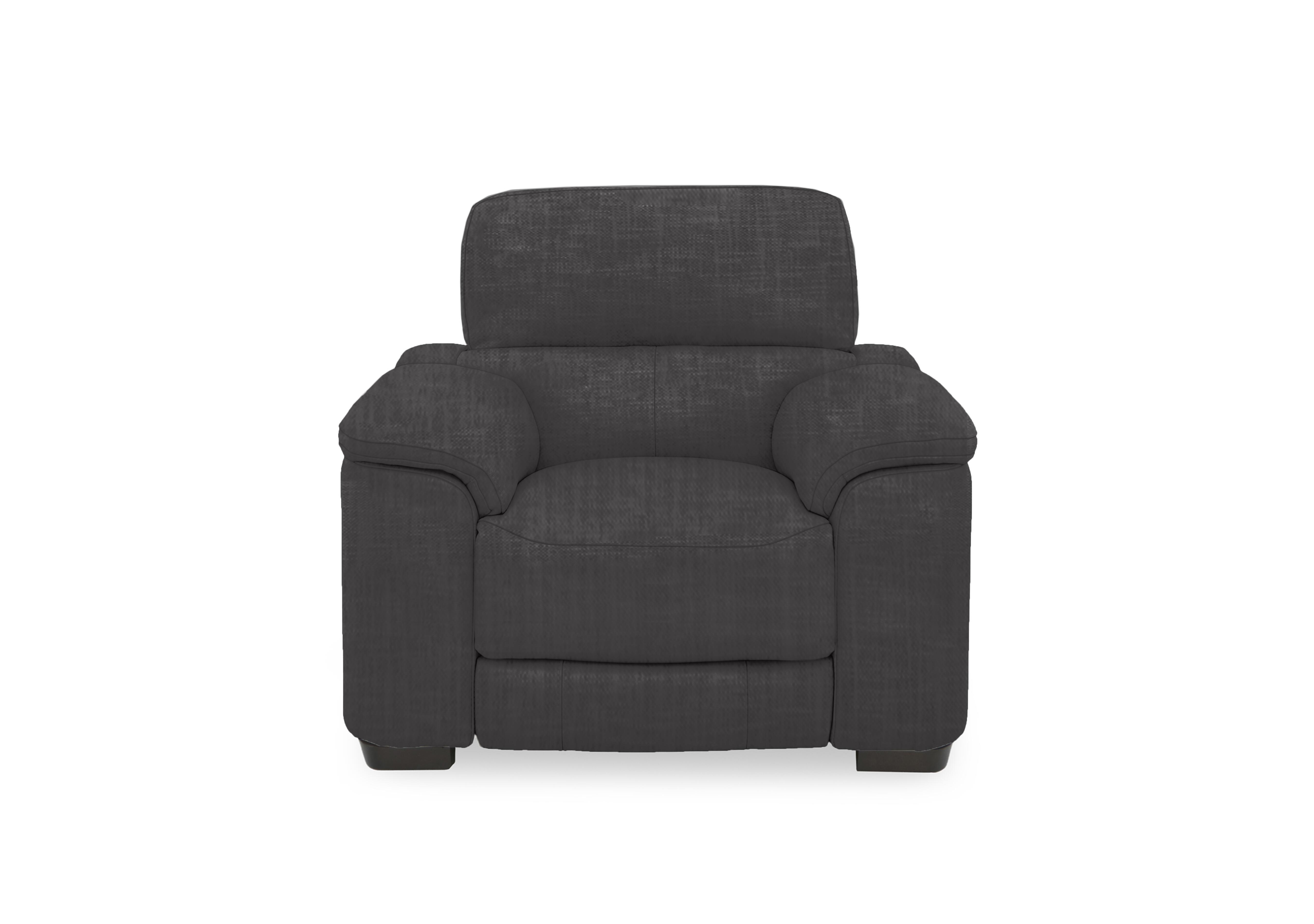 Nova Fabric Power Recliner Chair with Power Headrest in Fab-Can-R456 Anthracite on Furniture Village