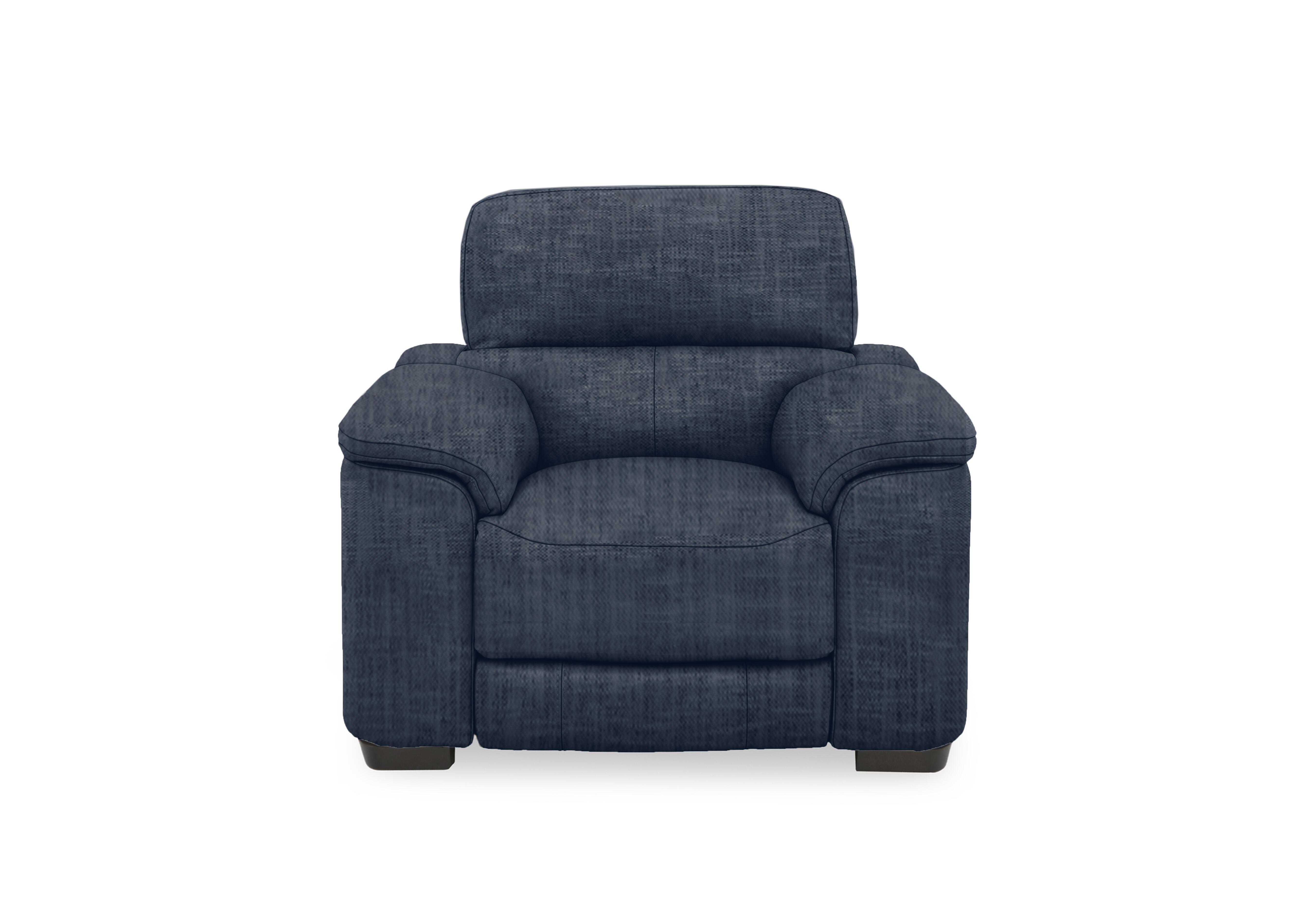 Nova Fabric Power Recliner Chair with Power Headrest in Fab-Mga-R10 Dark Denim on Furniture Village