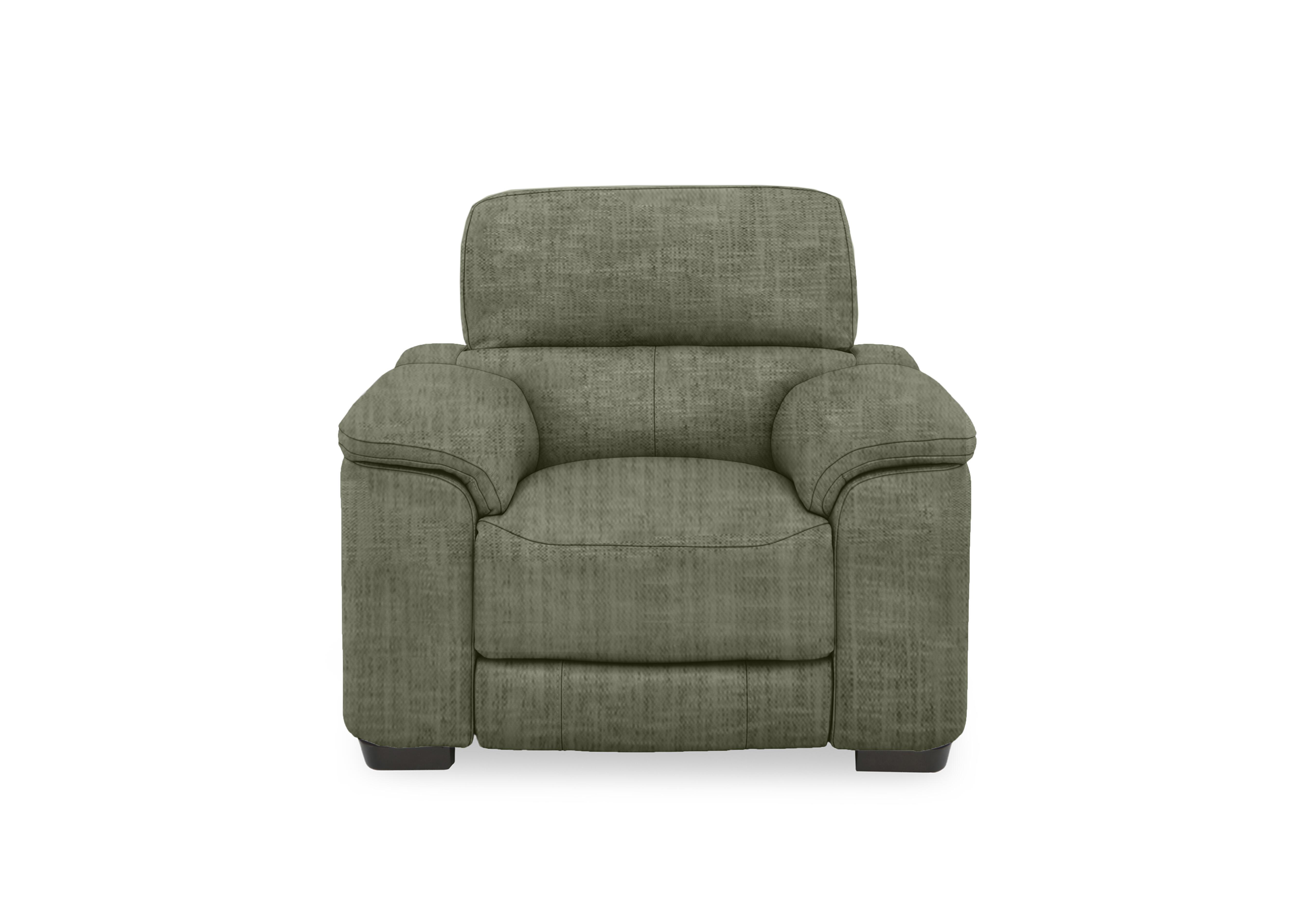 Nova Fabric Power Recliner Chair with Power Headrest in Fab-Mga-R11 Olive Green on Furniture Village