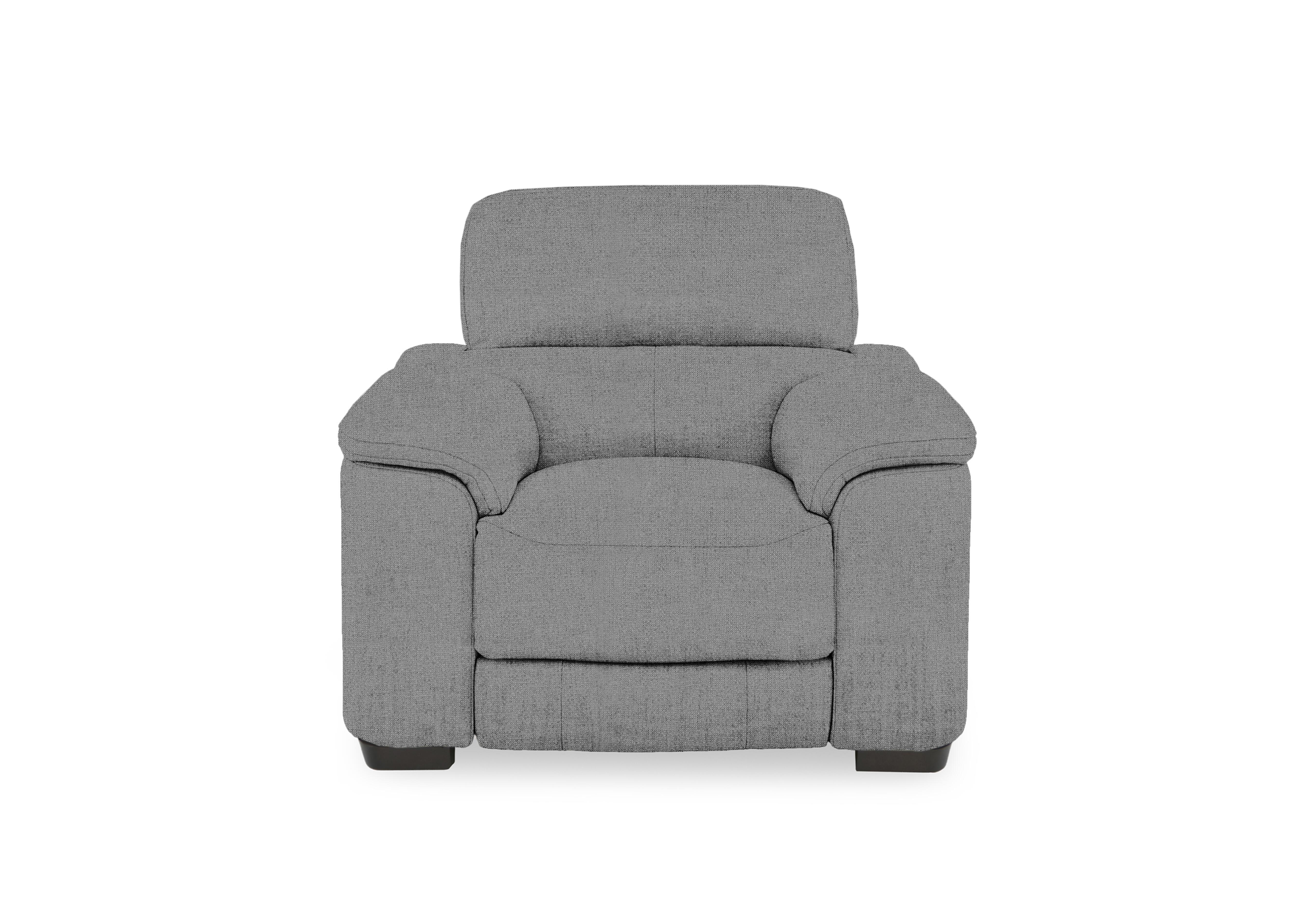 Nova Fabric Power Recliner Chair with Power Headrest in Fab-Mil-R451 Pewter on Furniture Village