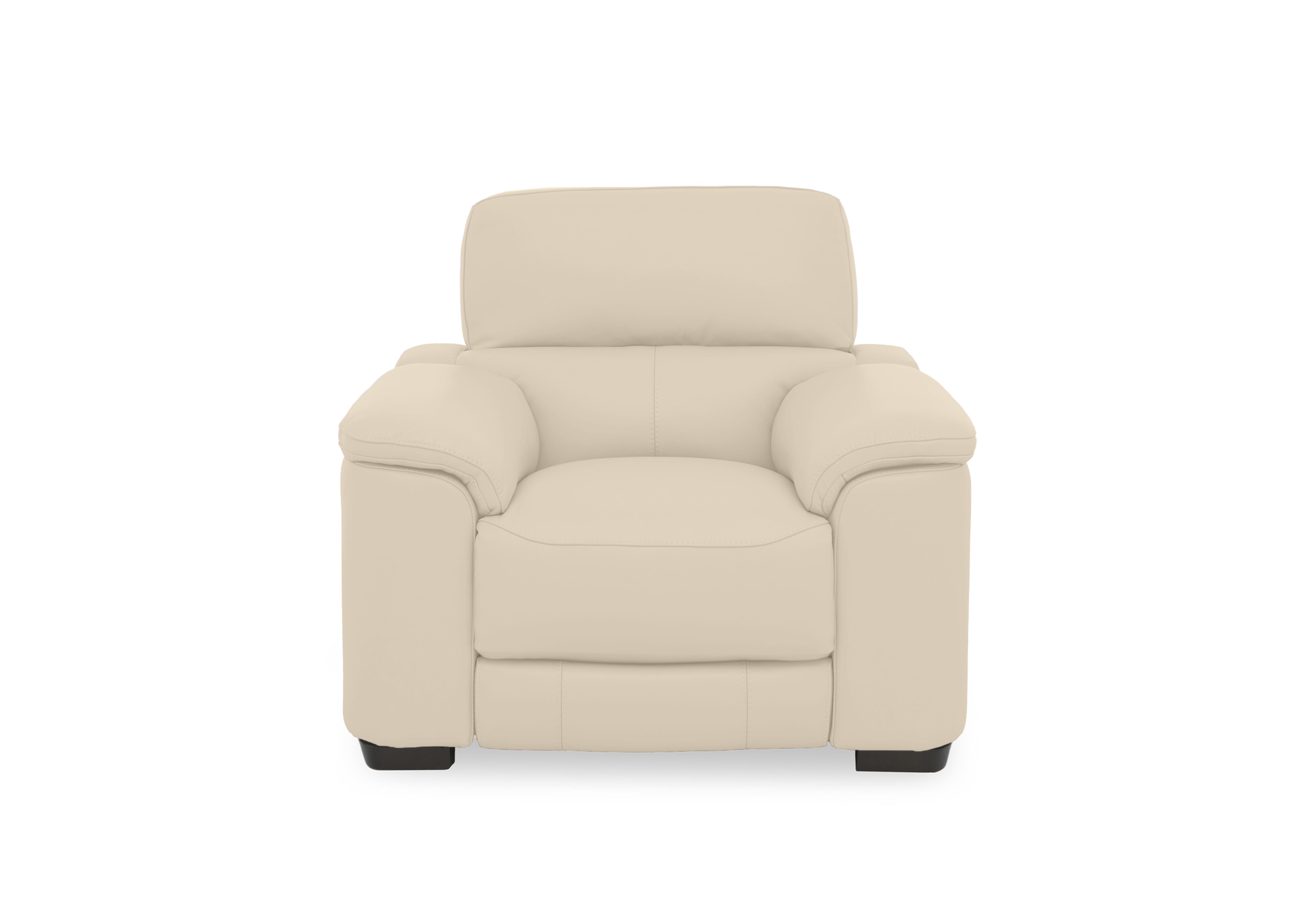 Nova Leather Power Recliner Chair with Power Headrest in Bv-862c Bisque on Furniture Village