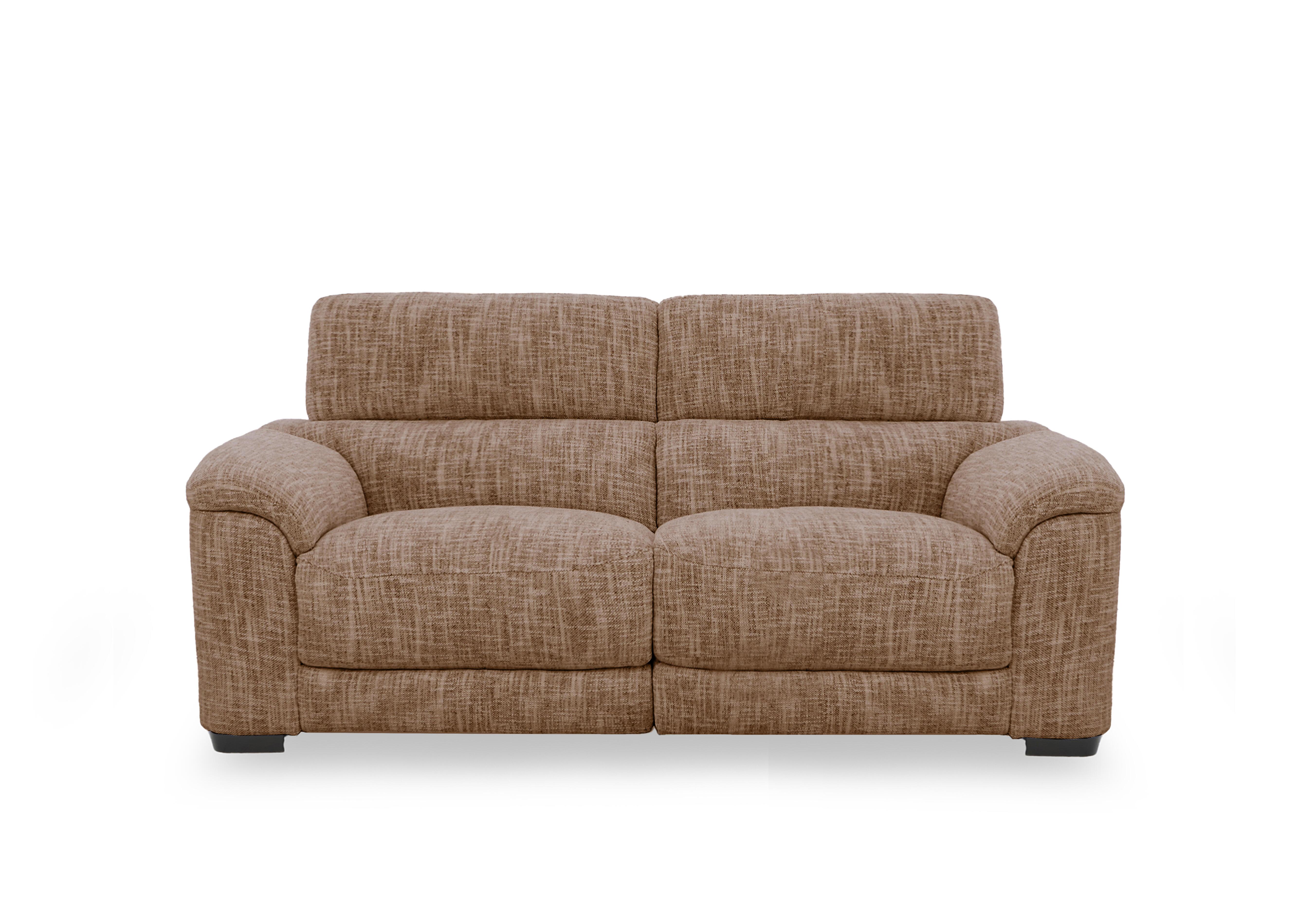 Nova Fabric 2 Seater Power Recliner Sofa with Power Headrests in Fab-Mga-R13 Light Brown on Furniture Village