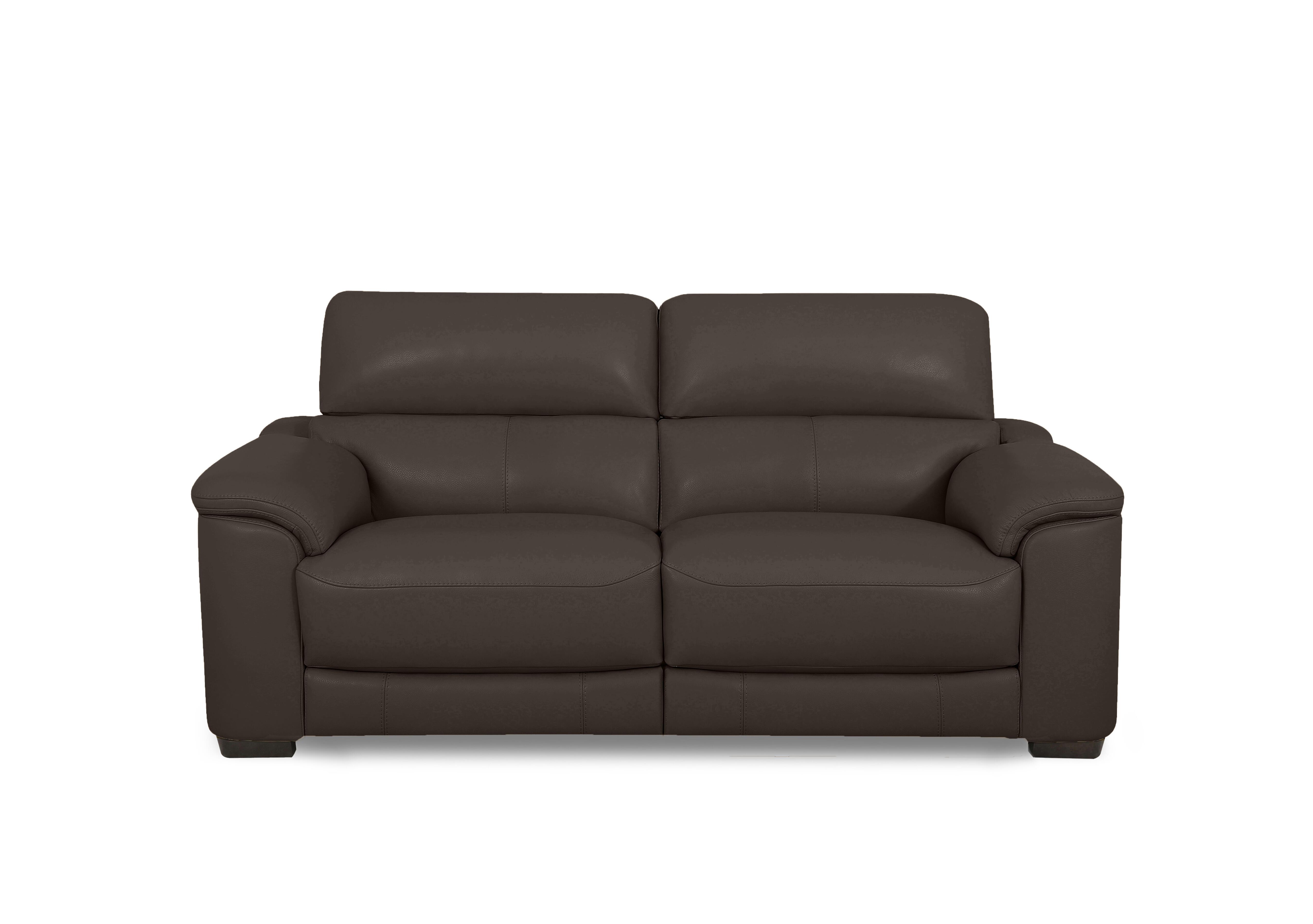 Nova Leather 2 Seater Power Recliner Sofa with Power Headrests in Bv-1748 Dark Chocolate on Furniture Village