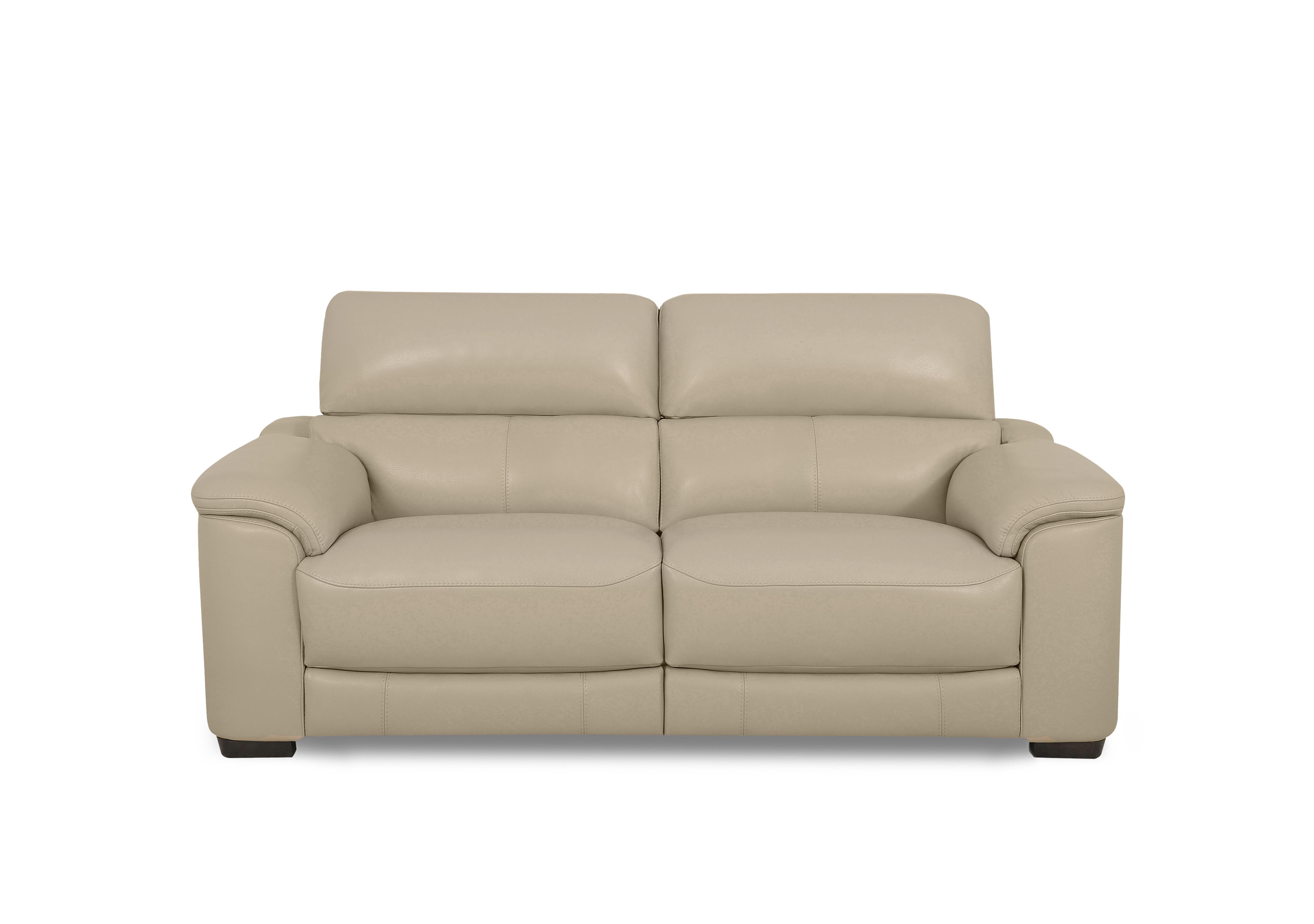 Nova Leather 2 Seater Power Recliner Sofa with Power Headrests in Hw-039c Pebble on Furniture Village