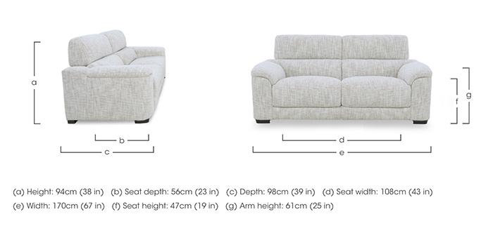 Nova Fabric 2 Seater Sofa in  on Furniture Village