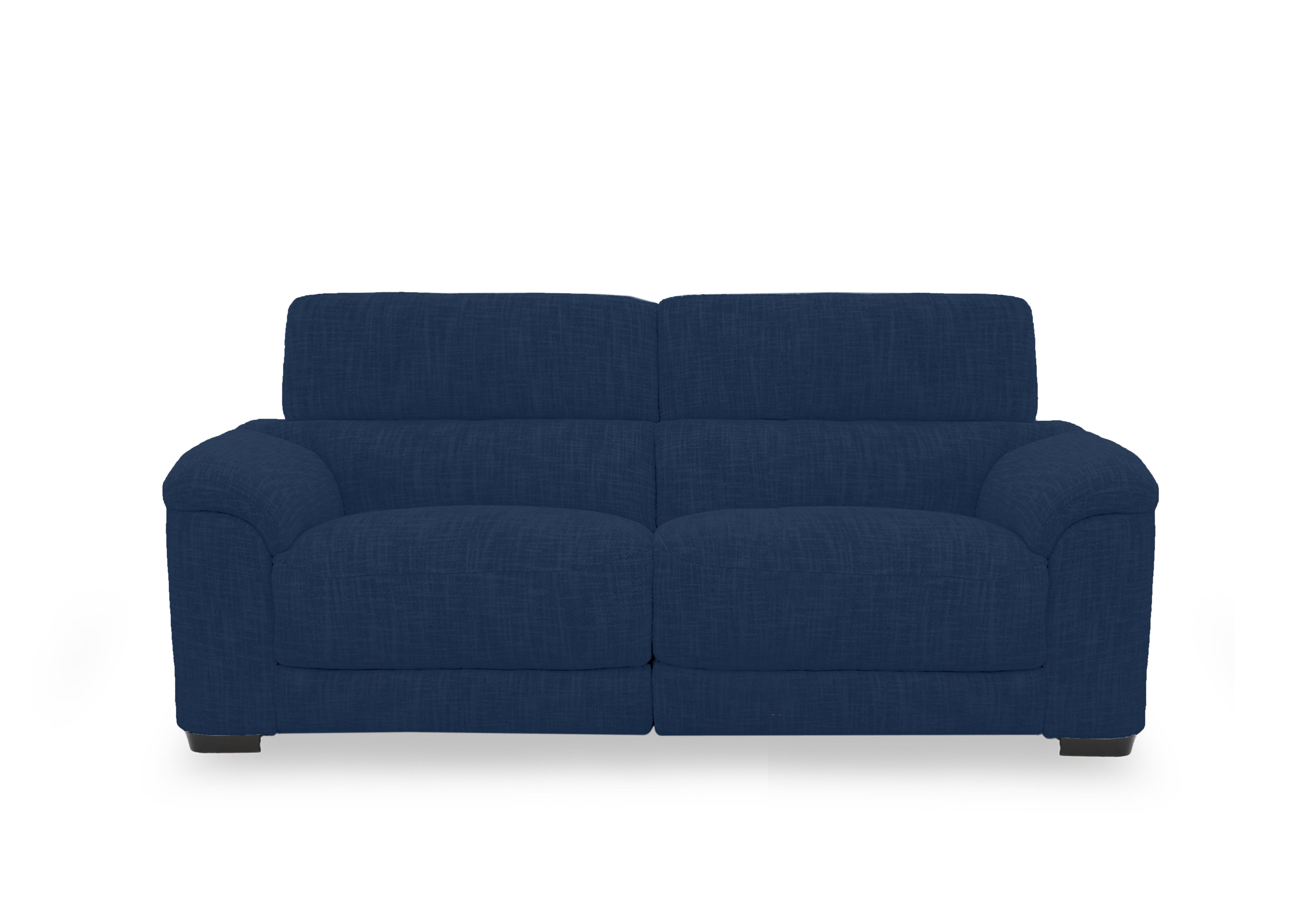 Nova Fabric 3 Seater Power Recliner Sofa with Power Headrests in Fab-Can-R330 Steel Blue on Furniture Village