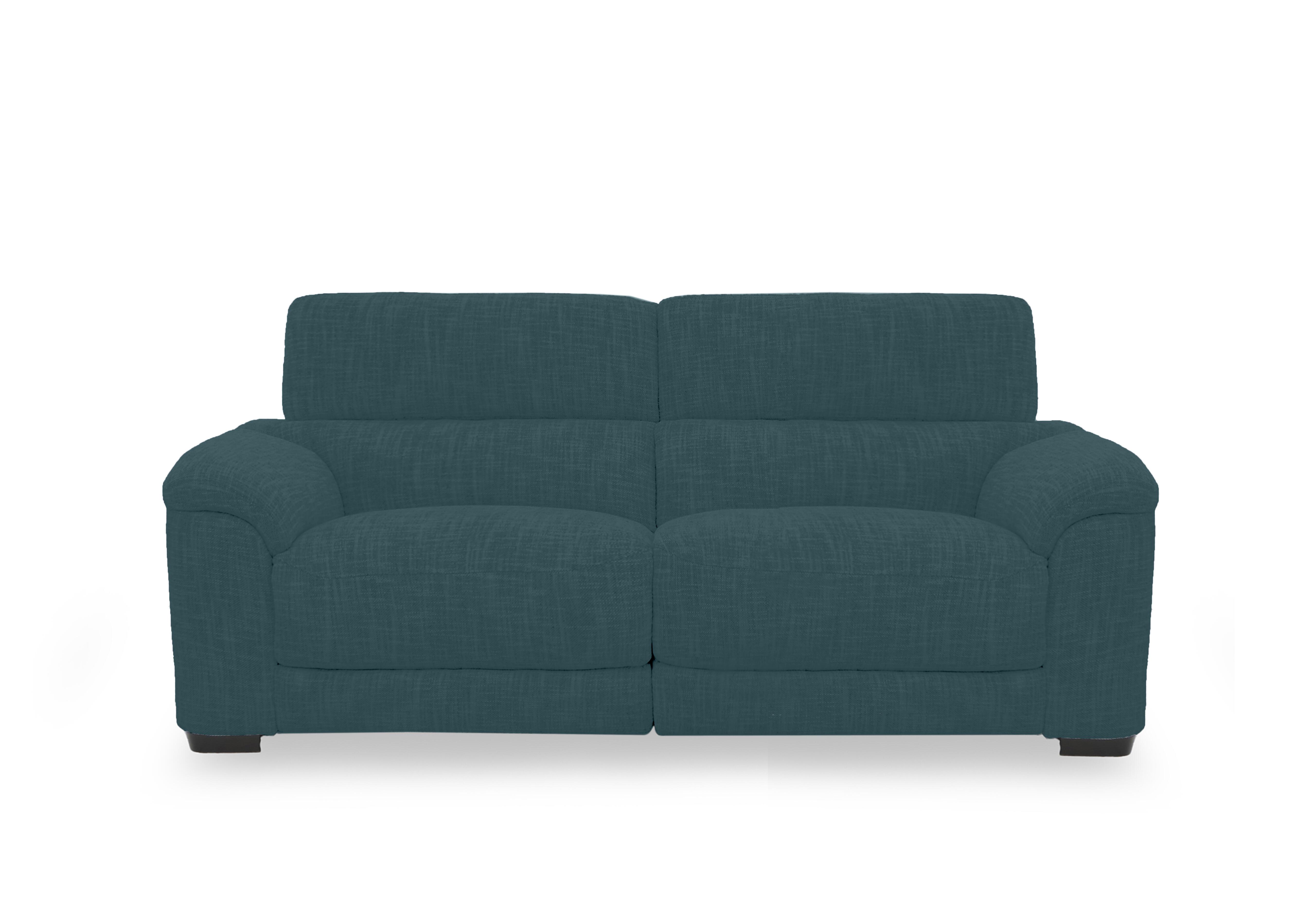 Nova Fabric 3 Seater Power Recliner Sofa with Power Headrests in Fab-Can-R340 Peacock on Furniture Village