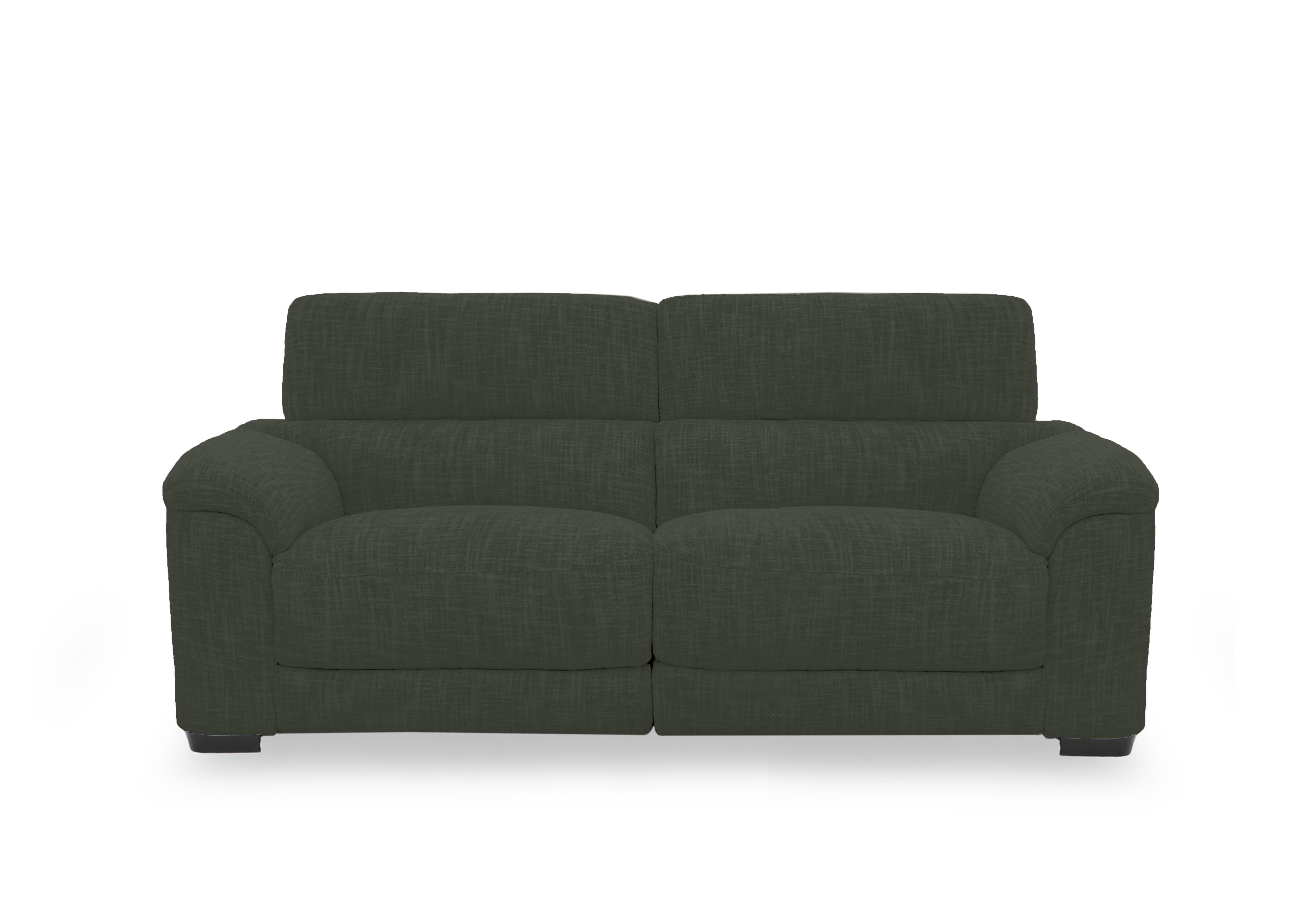 Nova Fabric 3 Seater Power Recliner Sofa with Power Headrests in Fab-Can-R352 Forest Green on Furniture Village
