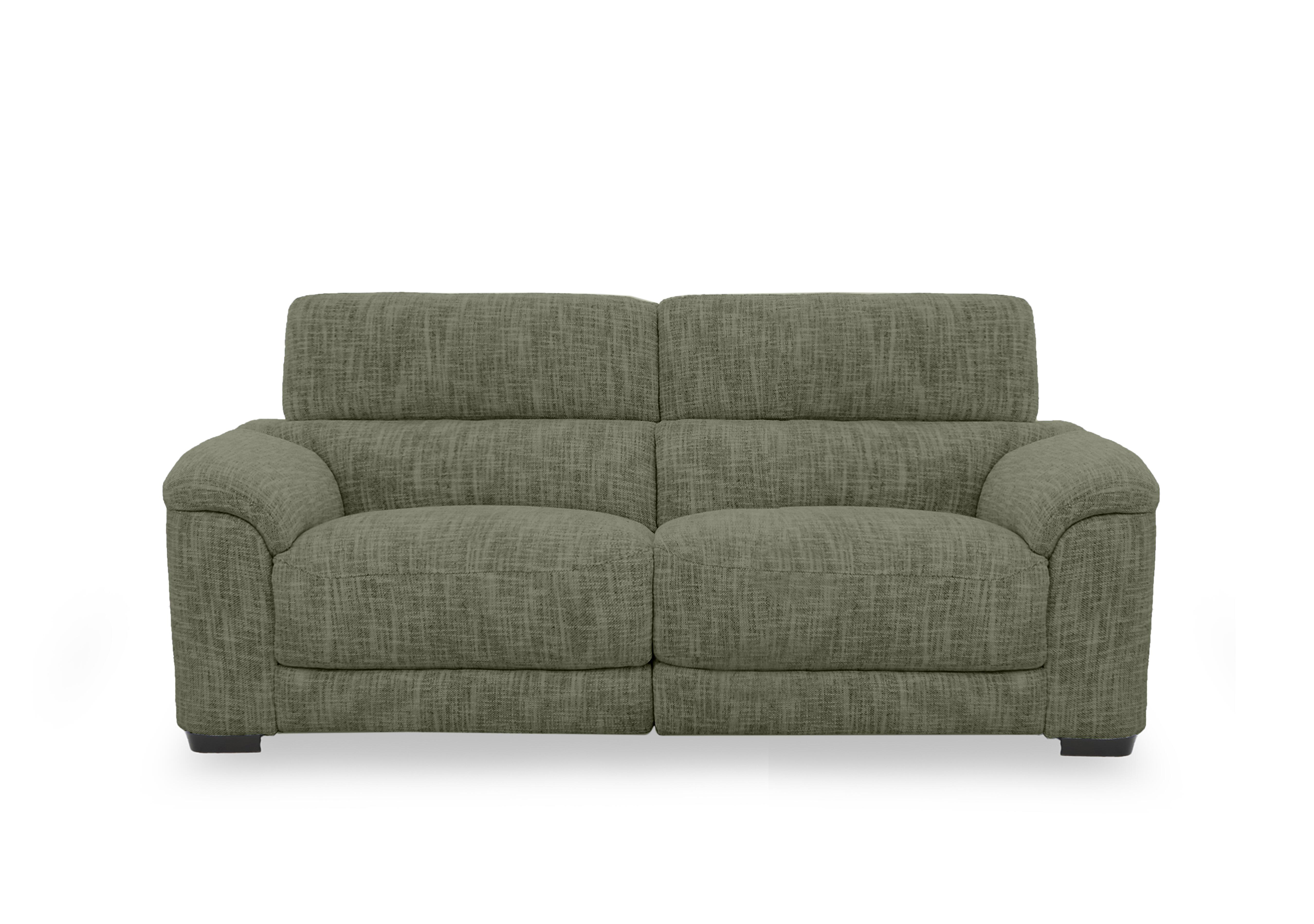Nova Fabric 3 Seater Power Recliner Sofa with Power Headrests in Fab-Mga-R11 Olive Green on Furniture Village