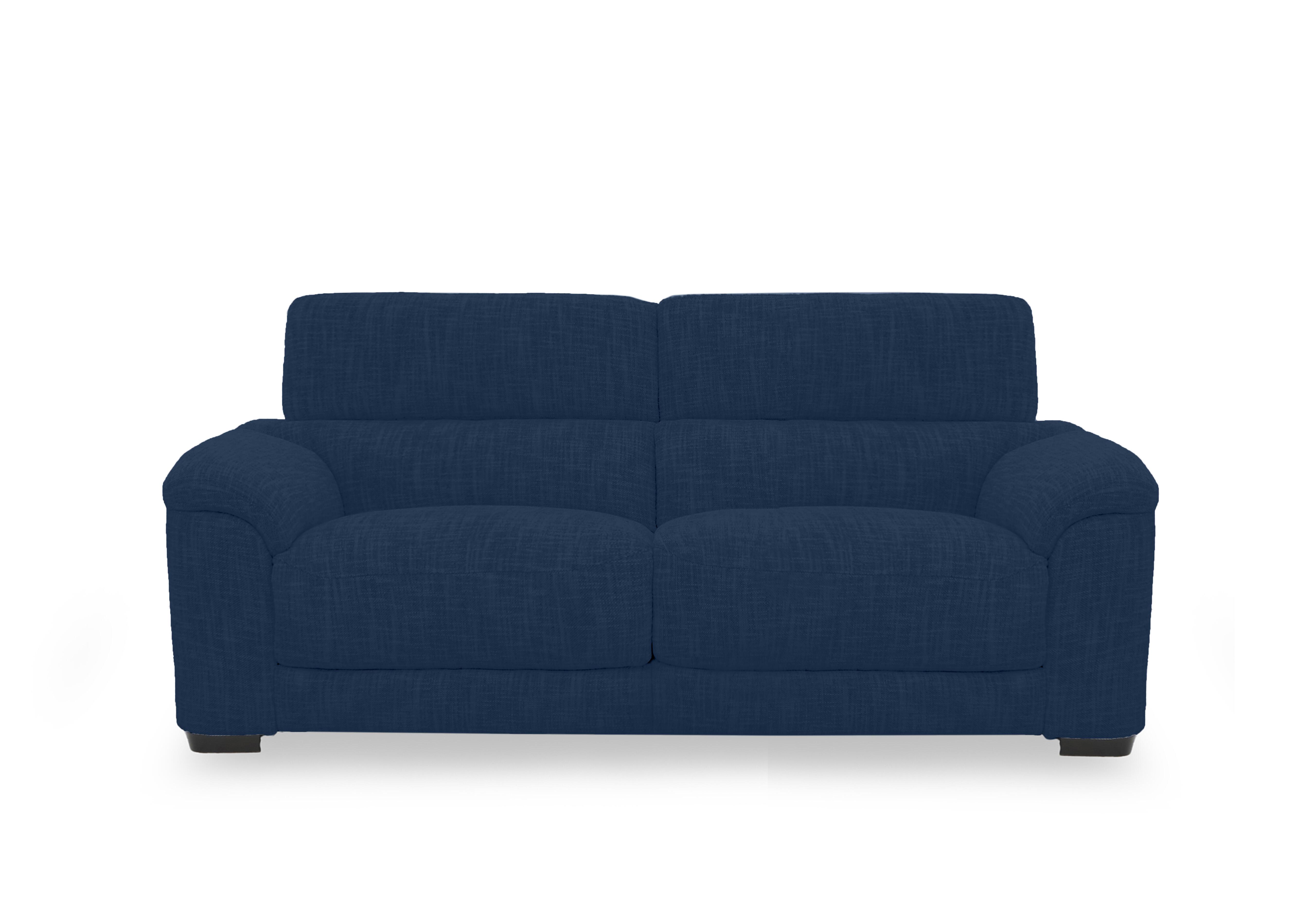 Nova Fabric 3 Seater Sofa in Fab-Can-R330 Steel Blue on Furniture Village