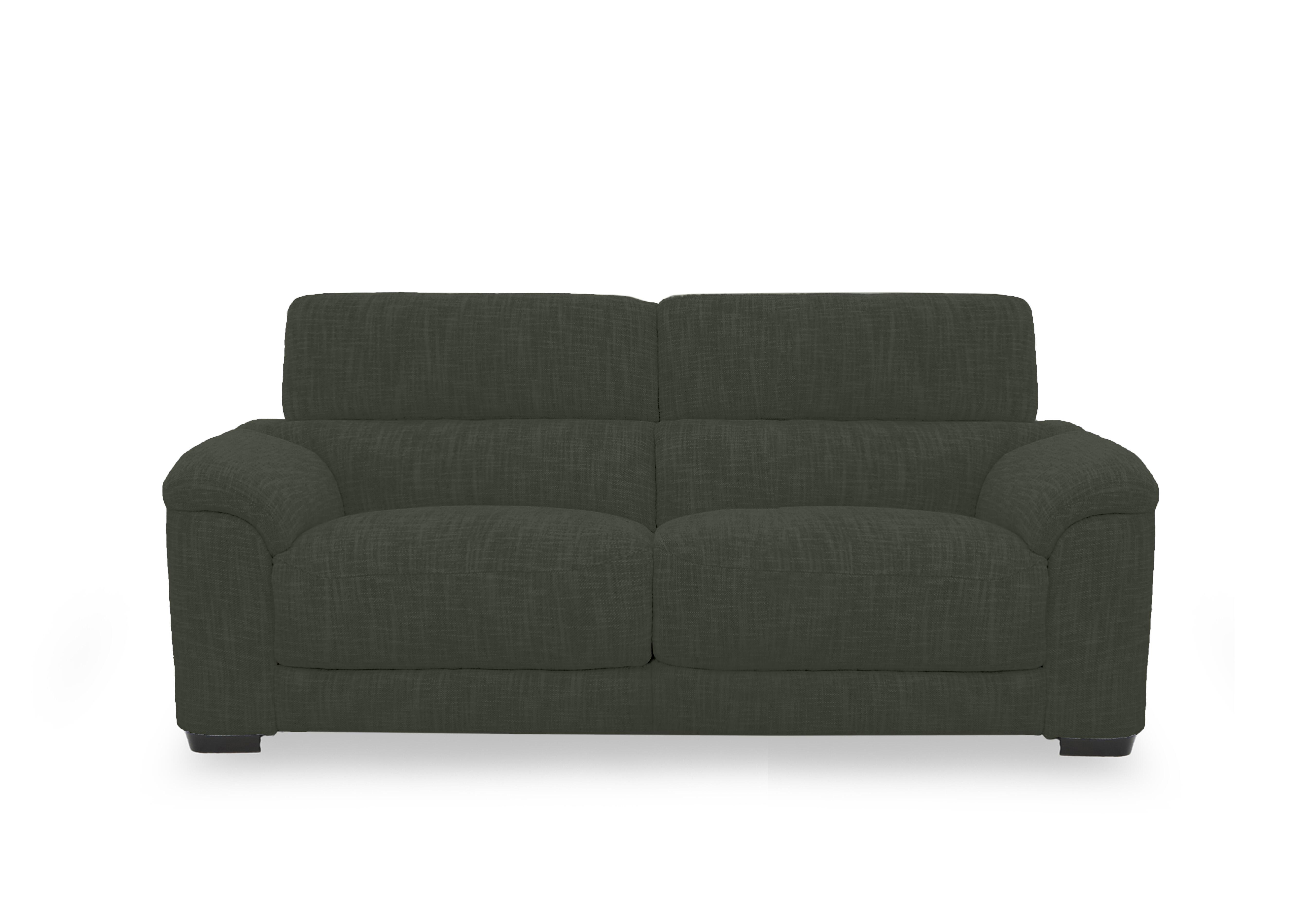 Nova Fabric 3 Seater Sofa in Fab-Can-R352 Forest Green on Furniture Village