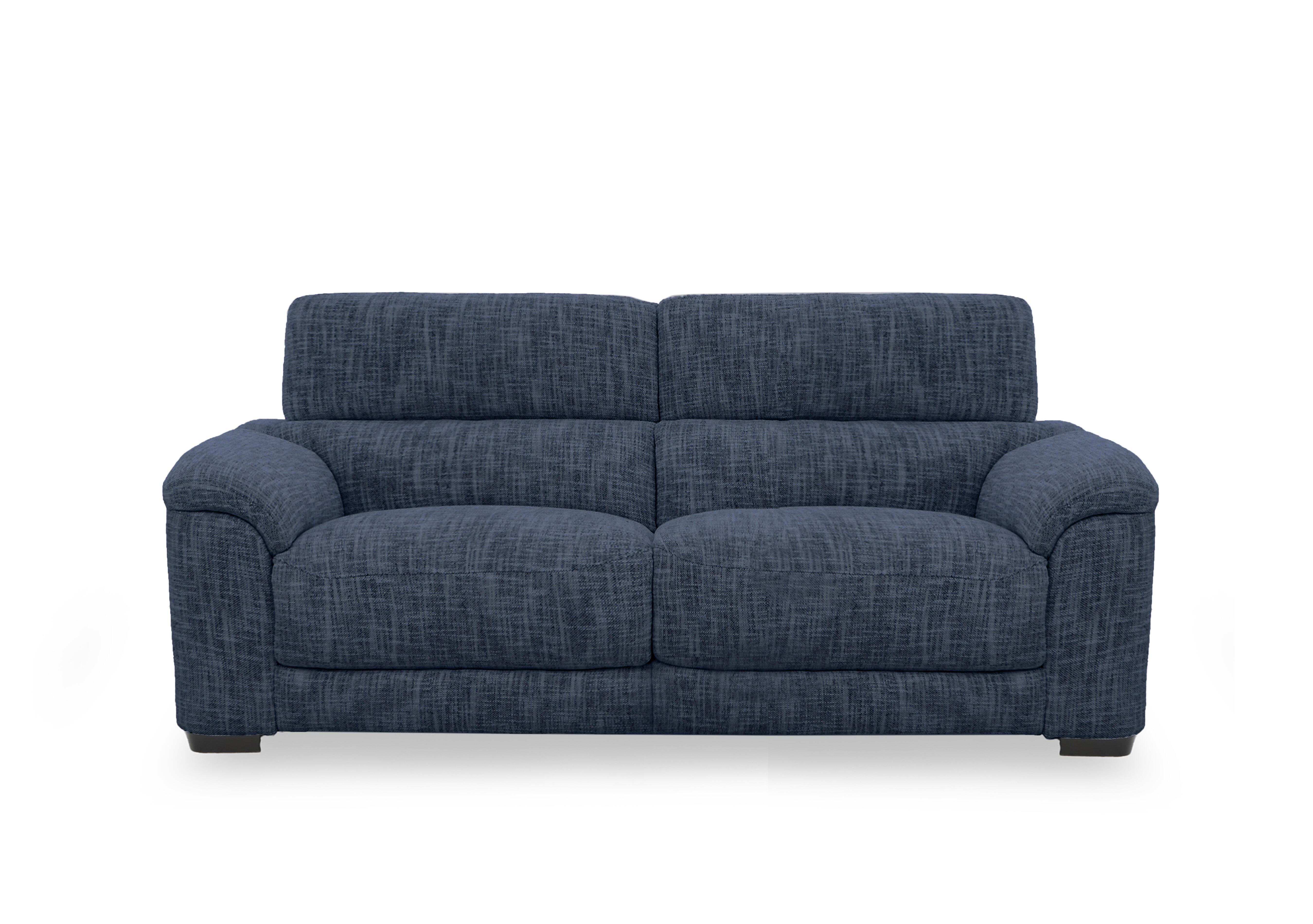 Nova Fabric 3 Seater Sofa in Fab-Mga-R10 Dark Denim on Furniture Village