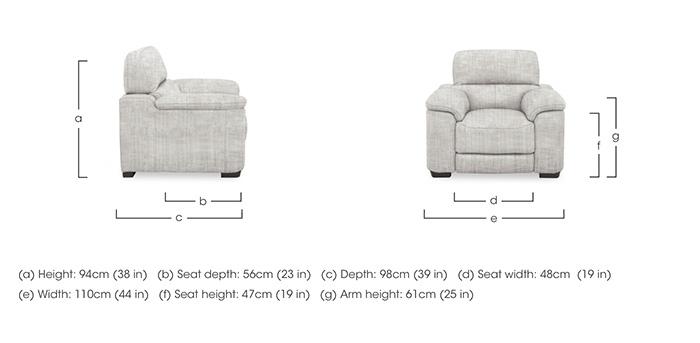 Nova Fabric Chair in  on Furniture Village