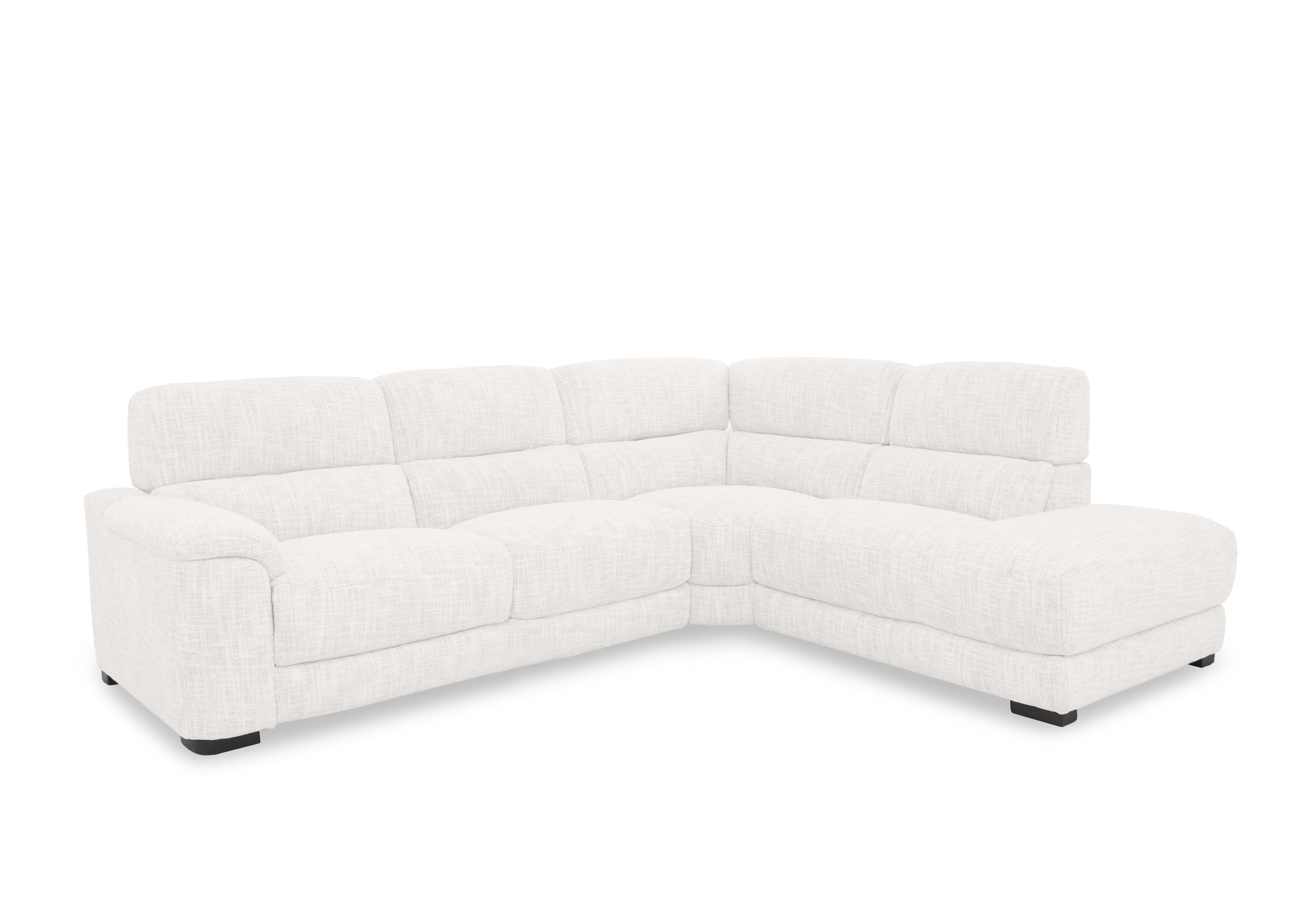 Nova Fabric Chaise End Sofa in Fab-Mga-R03 Frost on Furniture Village