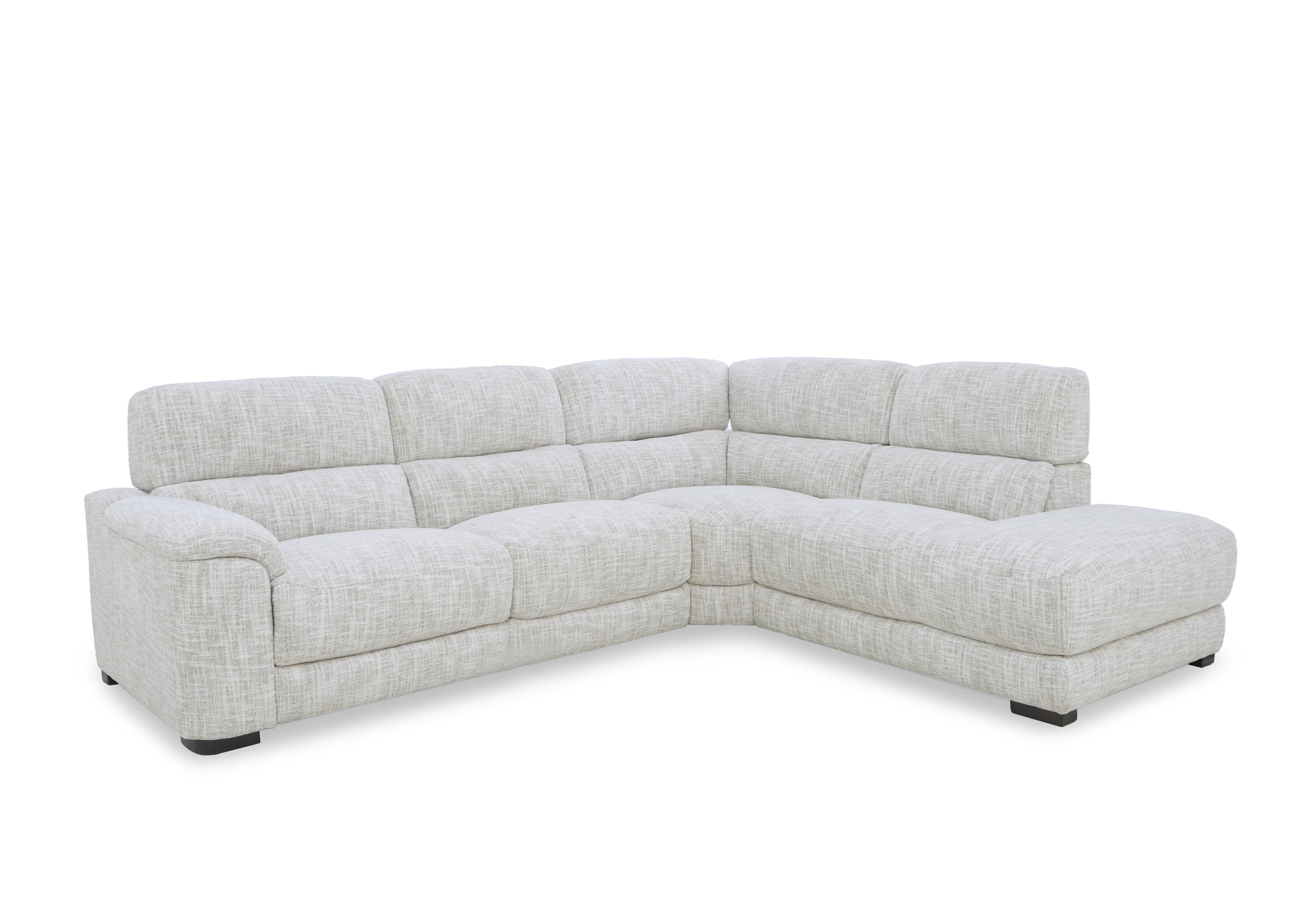 Nova Fabric Chaise End Sofa in Fab-Mga-R04 Beige on Furniture Village