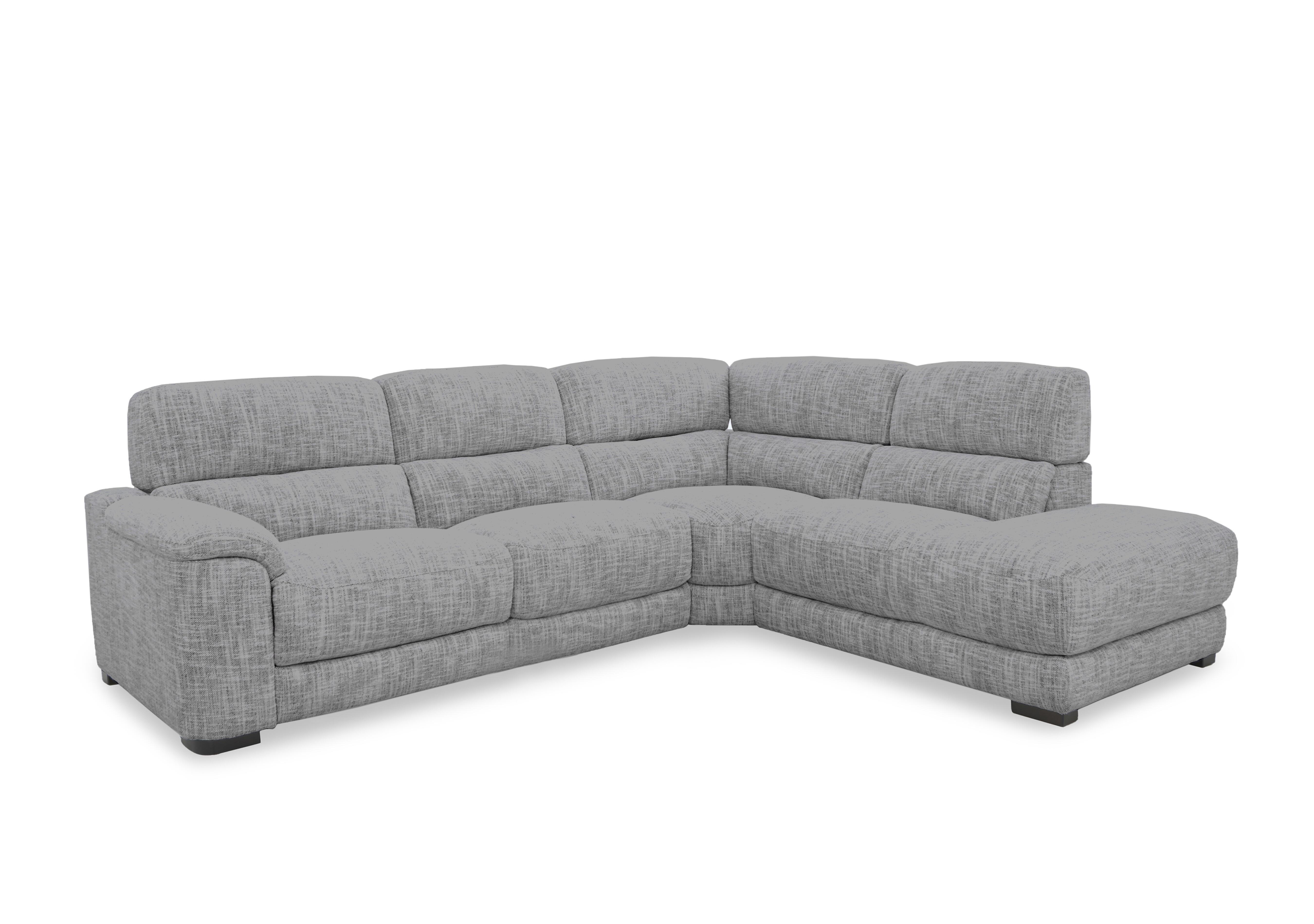 Nova Fabric Chaise End Sofa in Fab-Mga-R09 Dove Grey on Furniture Village