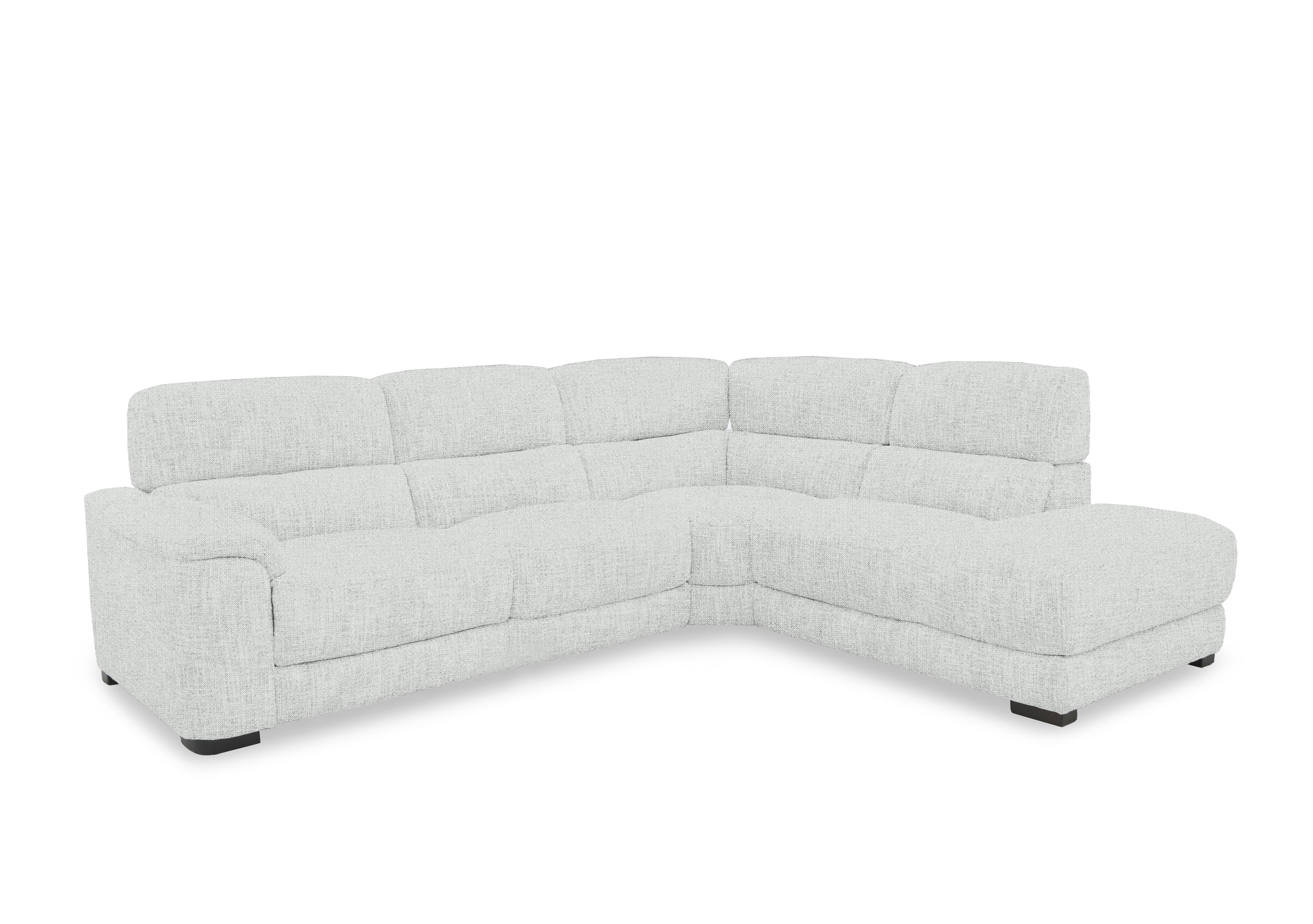 Nova Fabric Chaise End Sofa in Fab-Mil-R104 Oyster on Furniture Village