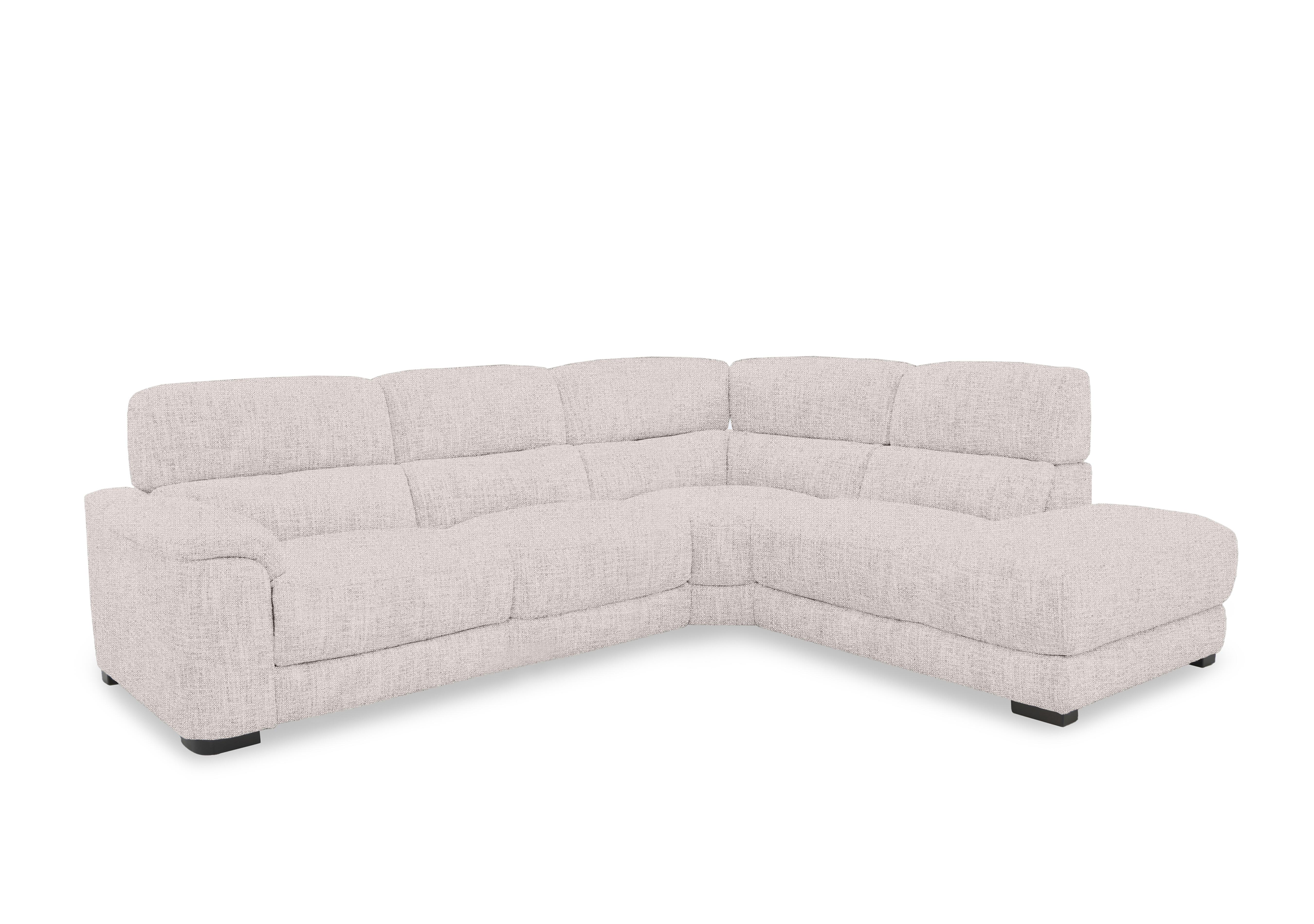 Nova Fabric Chaise End Sofa in Fab-Mil-R120 Mink on Furniture Village